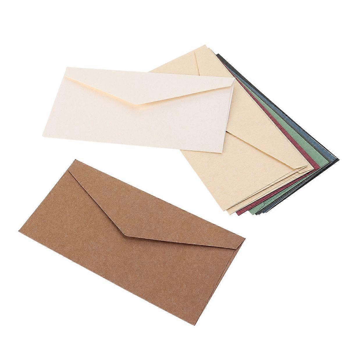 Business Envelopes Rectangular Kraft Paper Handwritten Letter Storage 12Pack