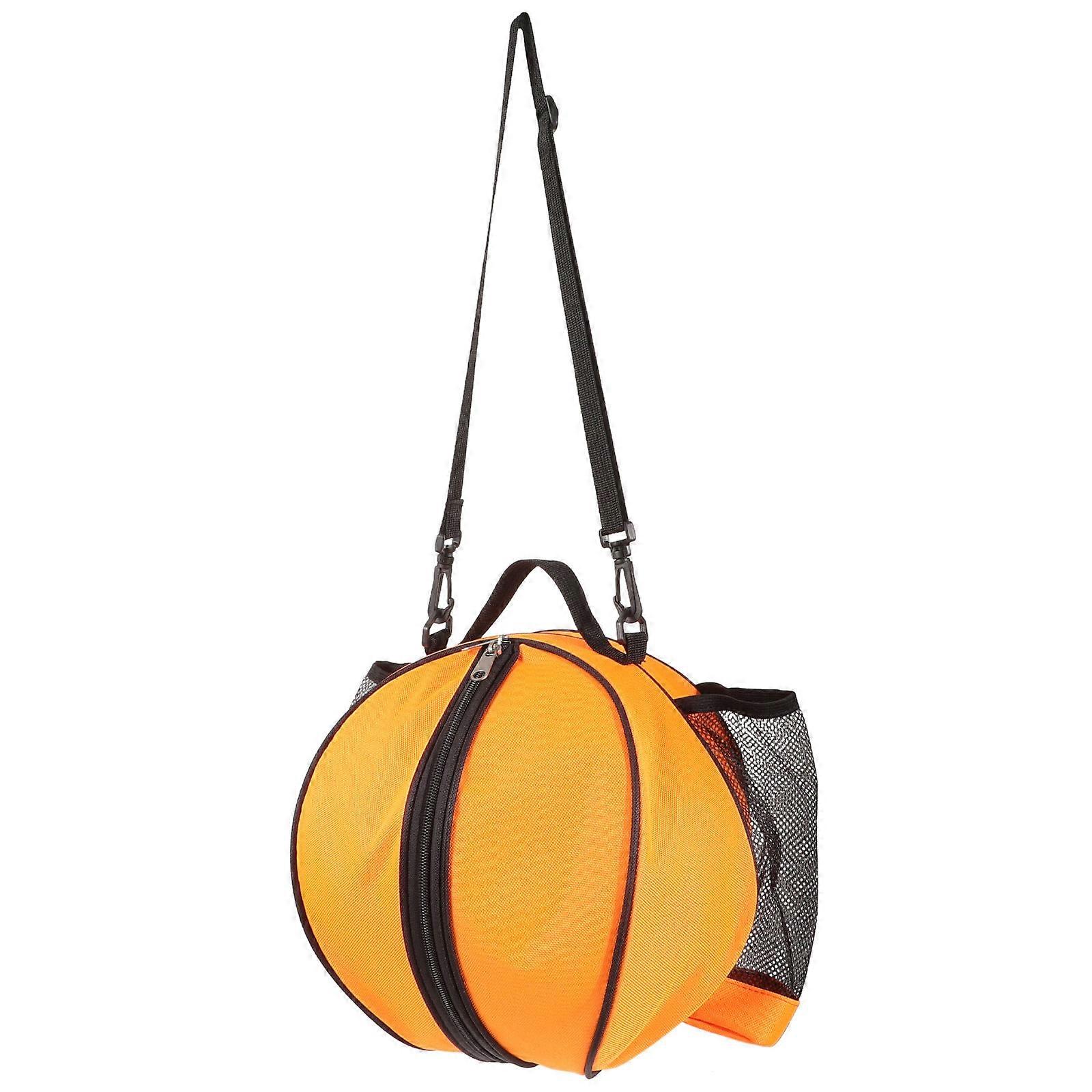 Durable Sports Pouch Shoulder Backpack for Basketball, Football, Volleyball, and Soccer Ball Storage with Drawstring Design for School Teams and