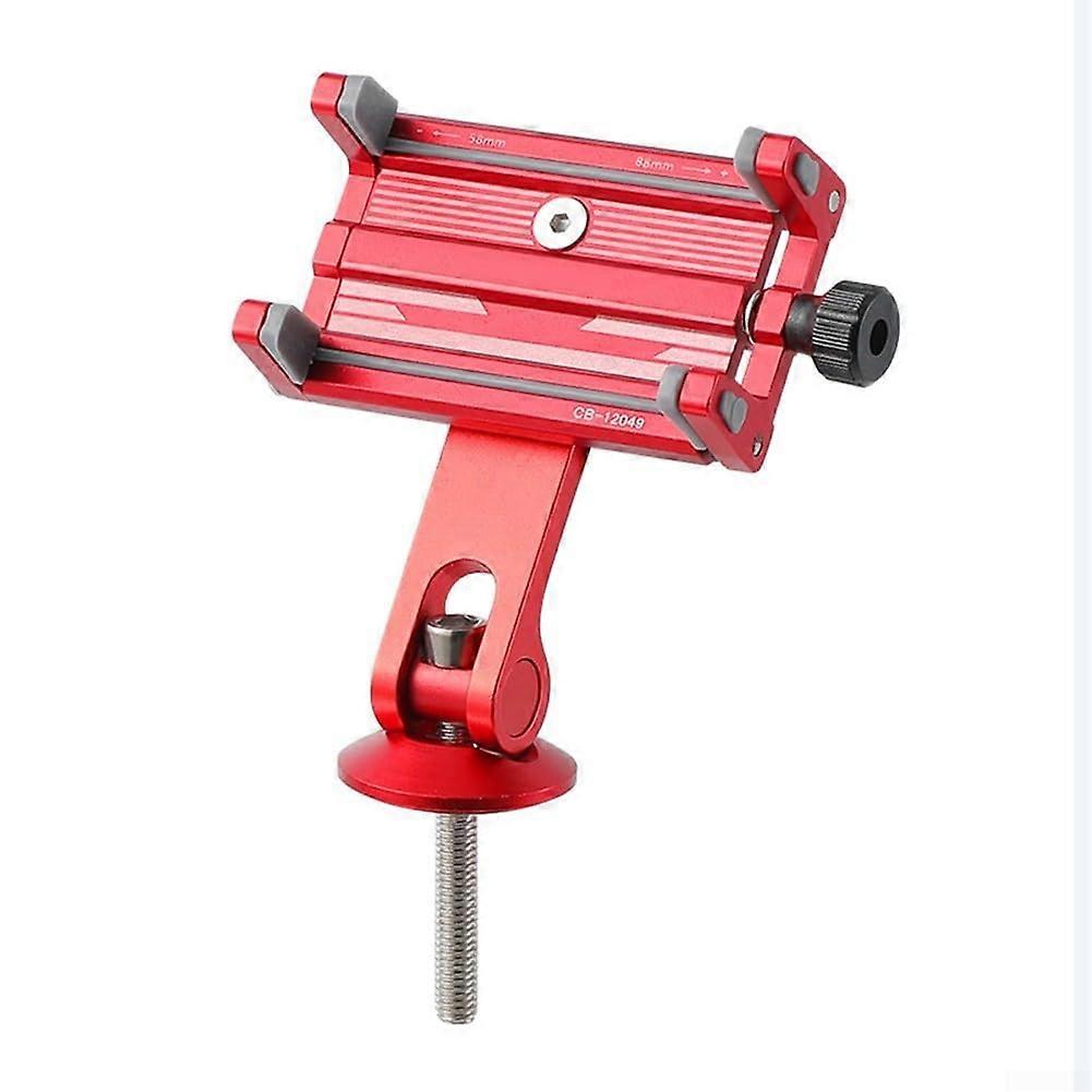 Handyhalterung, lightweight bicycle phone holder with secure fourclaw locking system (red)