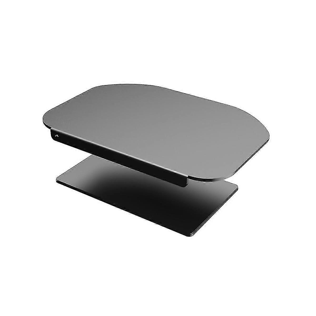 Monitor stand reinforcement plate steel stand plate is suitable for thin, glass and other fragile desktops, fi (black)