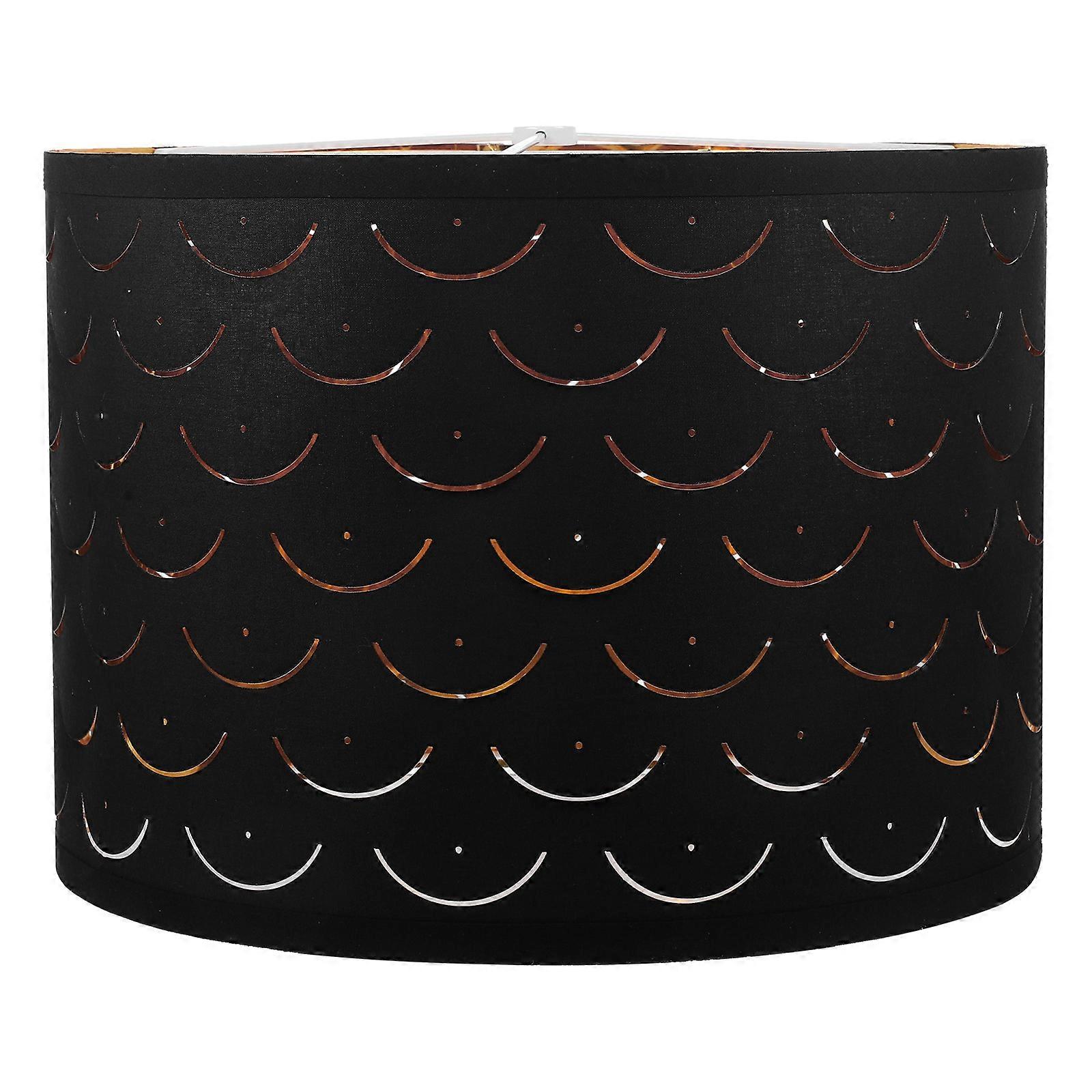 Lampshade Fabric Lamp Shade Simple Style For Table Decoration Black 33x33x24cm Decorative 1Pcs