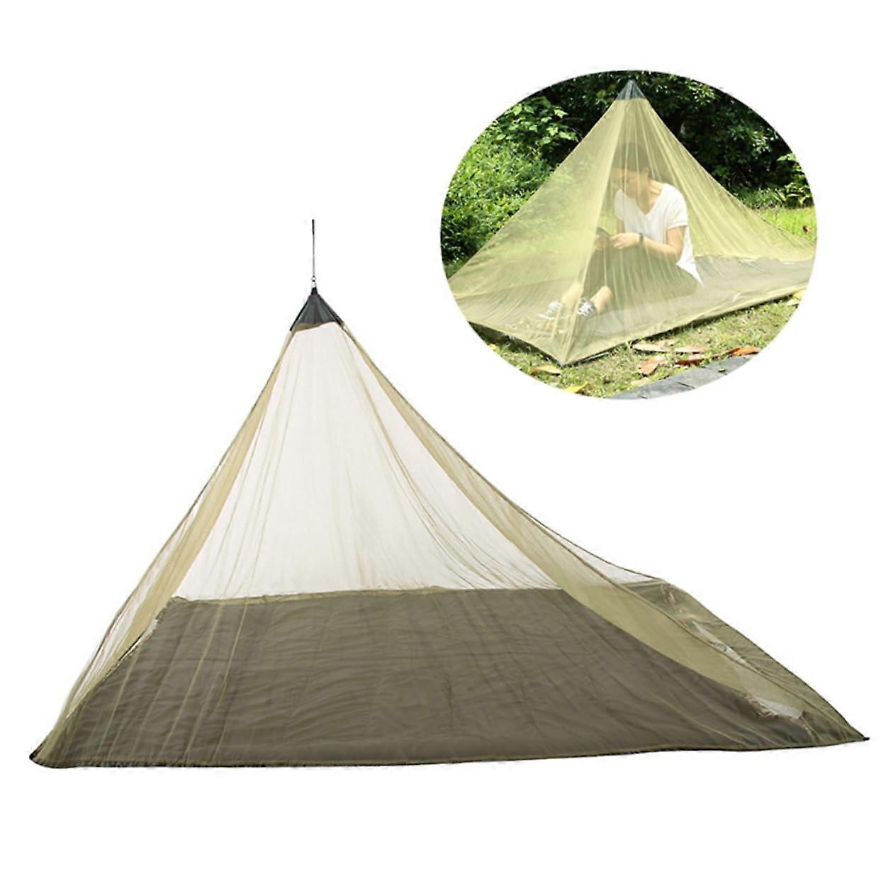 Triangular Mosquito Net for Camping, Outdoor Tent, Army Green for and Small Animals for Garden