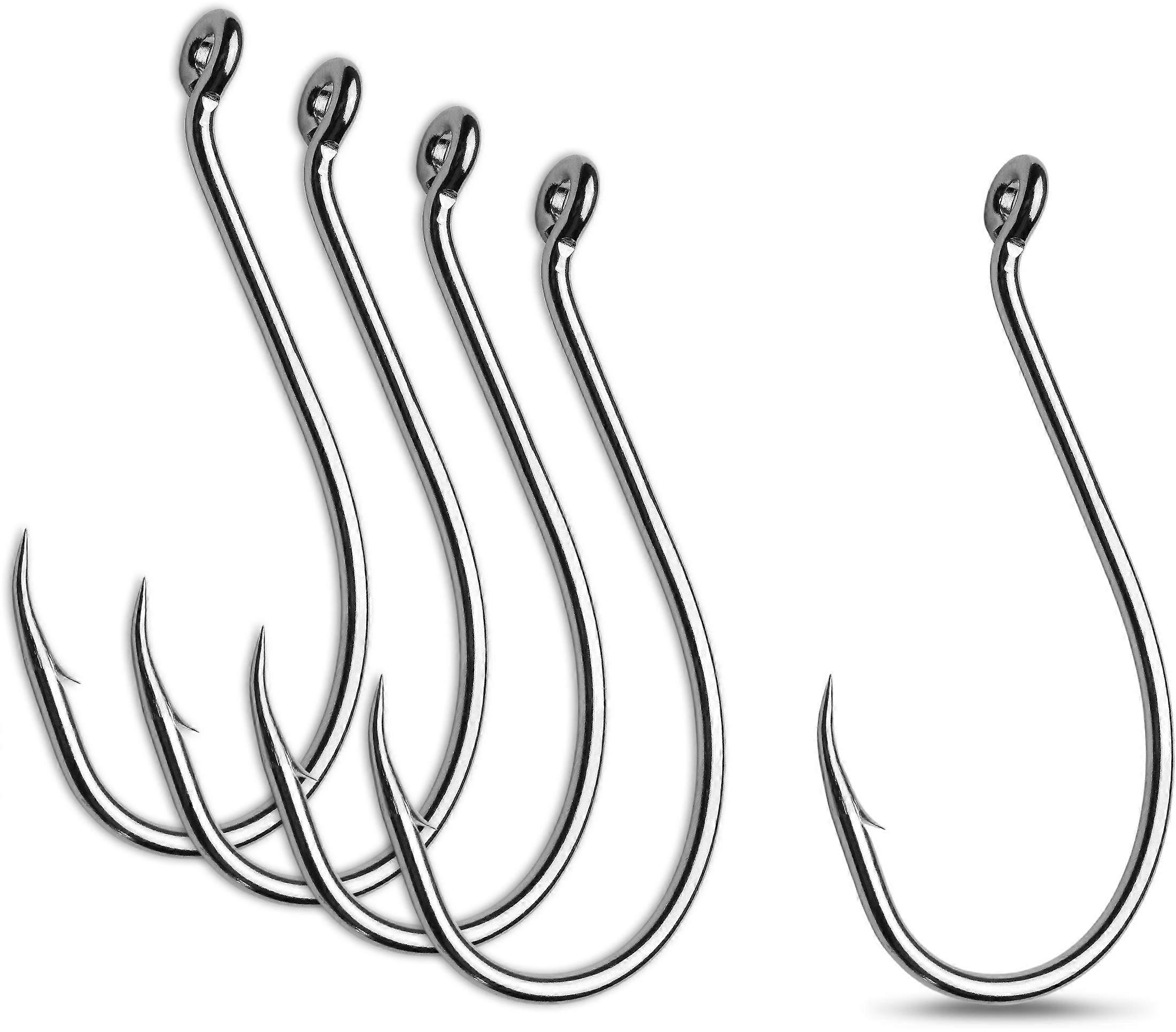 Large Norway Power Hooks For Deep Sea Fishing Rustproof Salt Water Compatible 12/0 Slightly Suspended