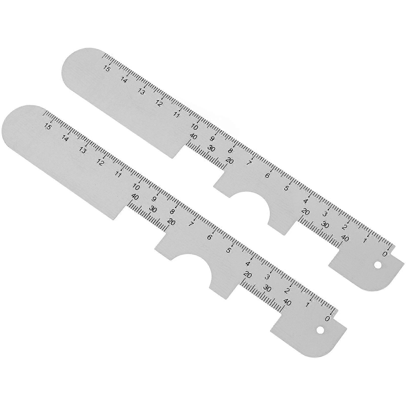 Interpupillary Distance And Height Measuring Ruler Pupil Distance Ruler For Eyeglasses Professionals 6 88X0 90X0 01In 2Pcs