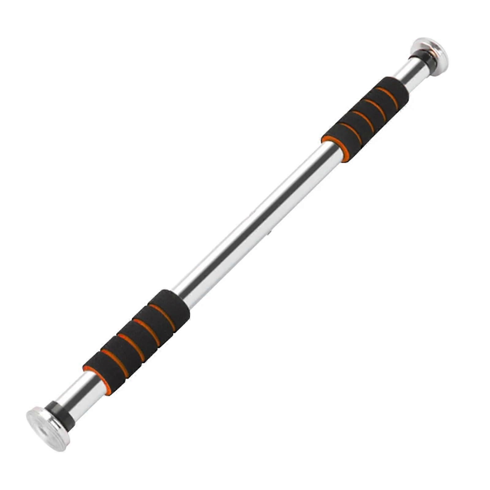 Pullup bar, door pullup bar, adjustable length, nonslip, fitness (orange)