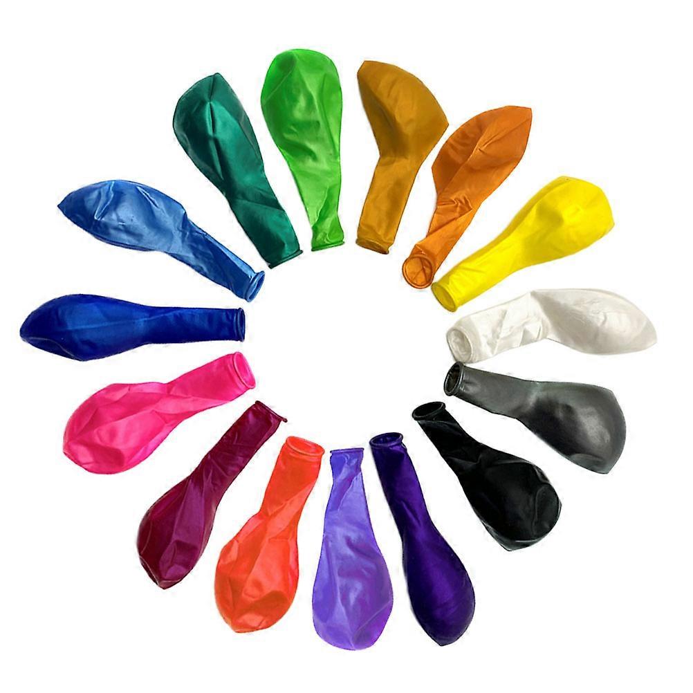 Pearlescent Balloons Round Latex Festive Atmosphere Kids Assorted Color 10 Inches Decoration 100Pcs