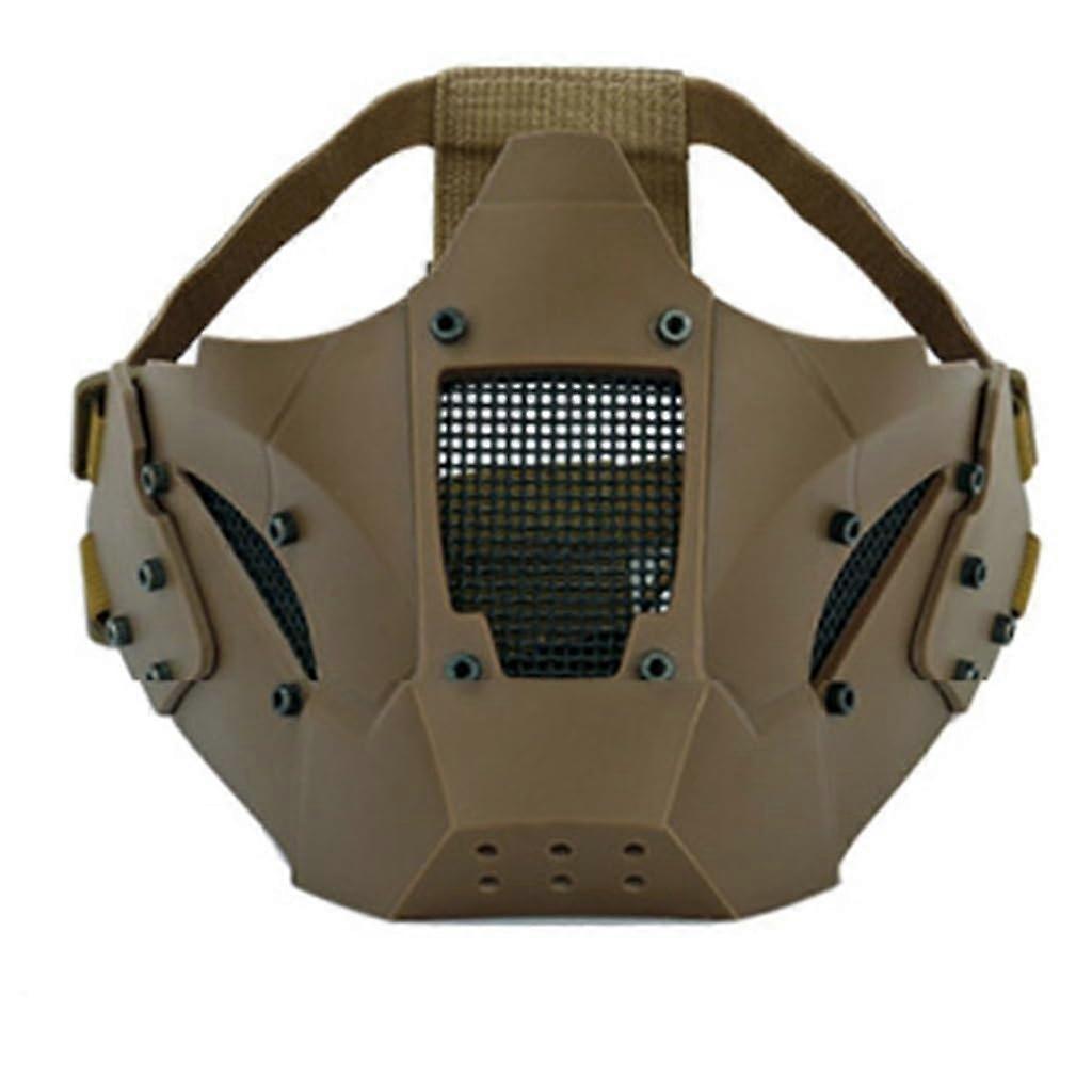 Warrior Tactical Mask with Quick Helmet and Tactical Goggles Airsoft Hunting Paintball Cosplay Protective Gear (Color: MA95T, Size: L (5666 cm))