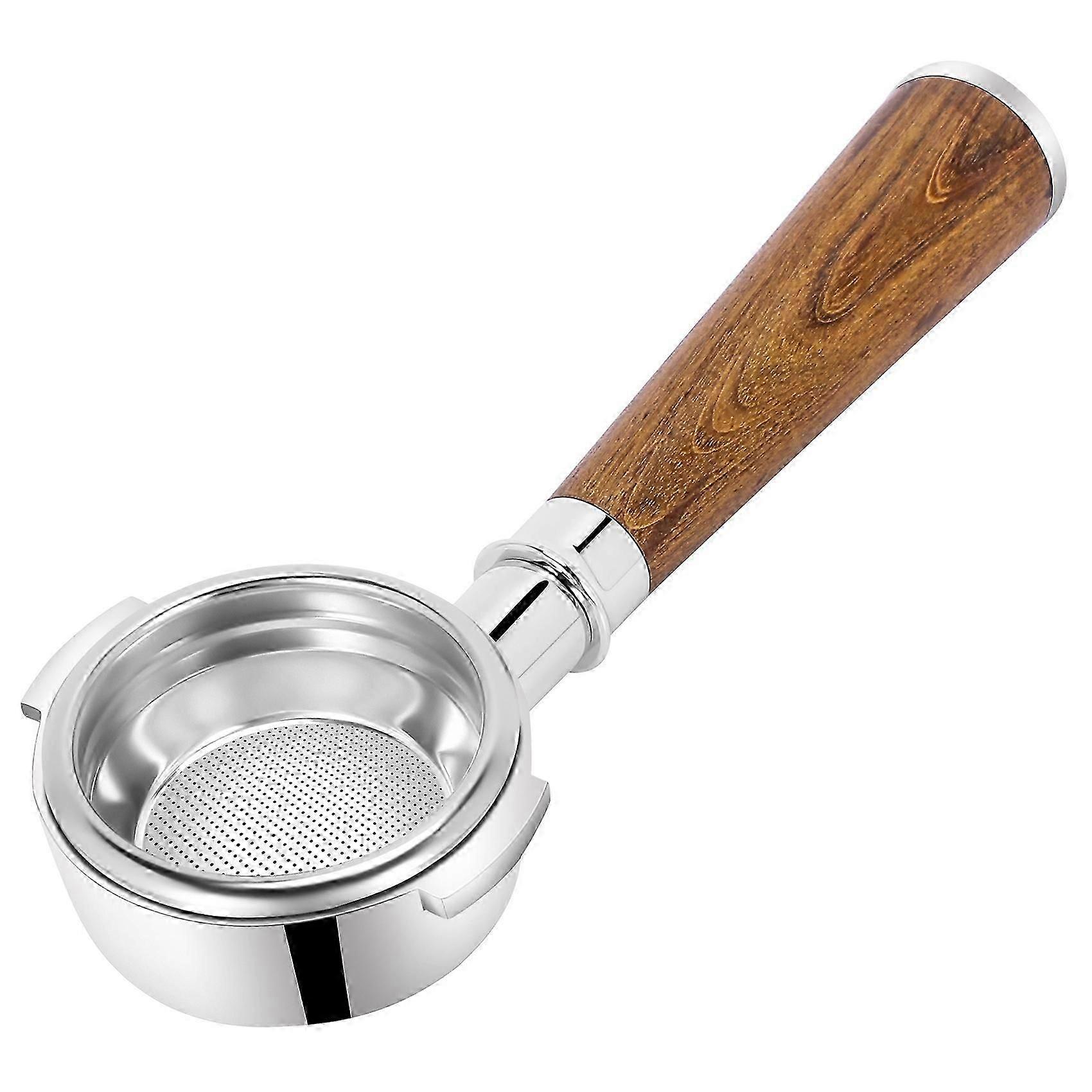 58 mm-es feneketlen Portafilter Kompatibilis az Expobar, Rocket, Rancilio, Faema és Wega készülékekkel, 1 csésze szűrővel Kosár mellékelve