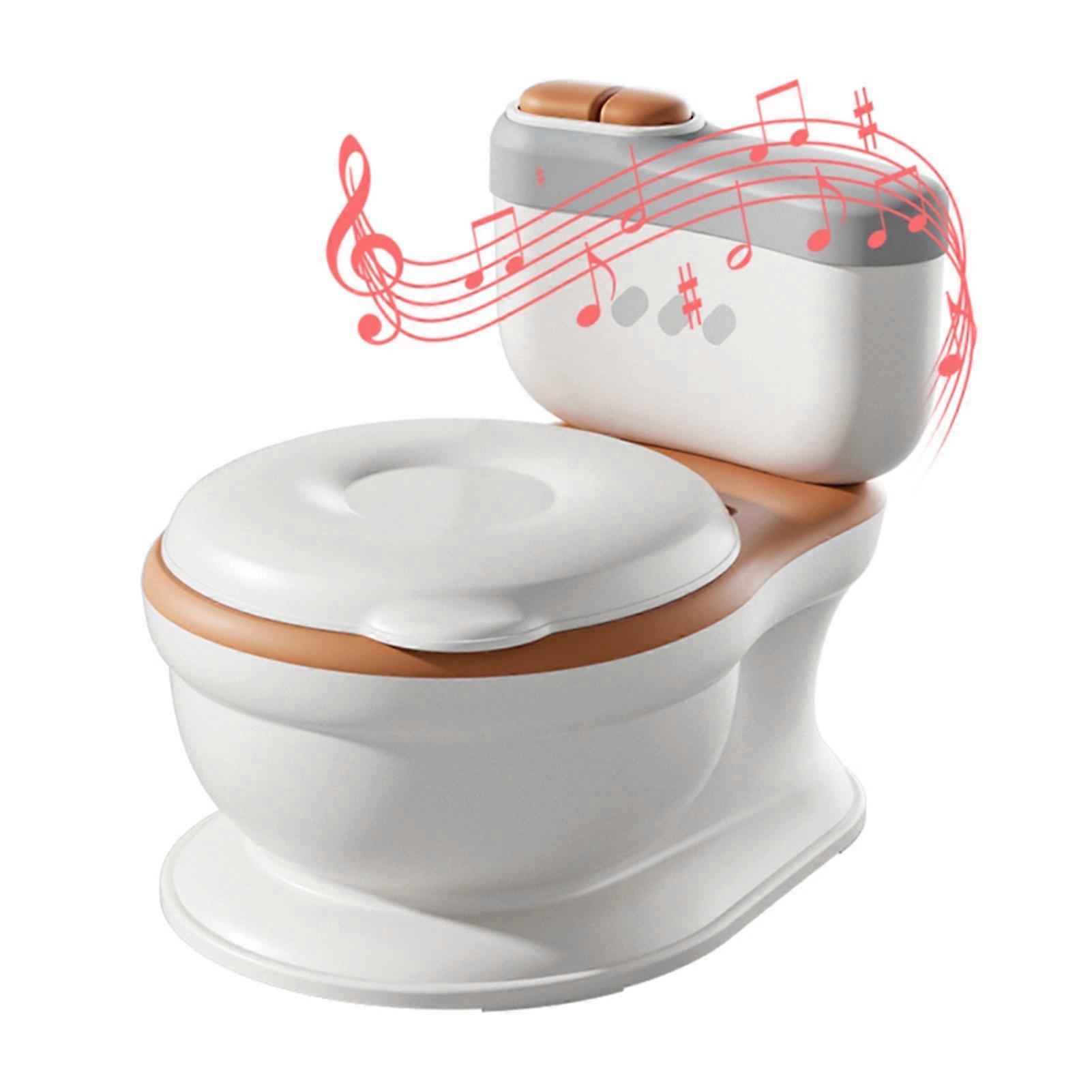 Toddlers Potty Seat PP and PU Comfortable Potty Training Toilet with Tissue Storage for Children
