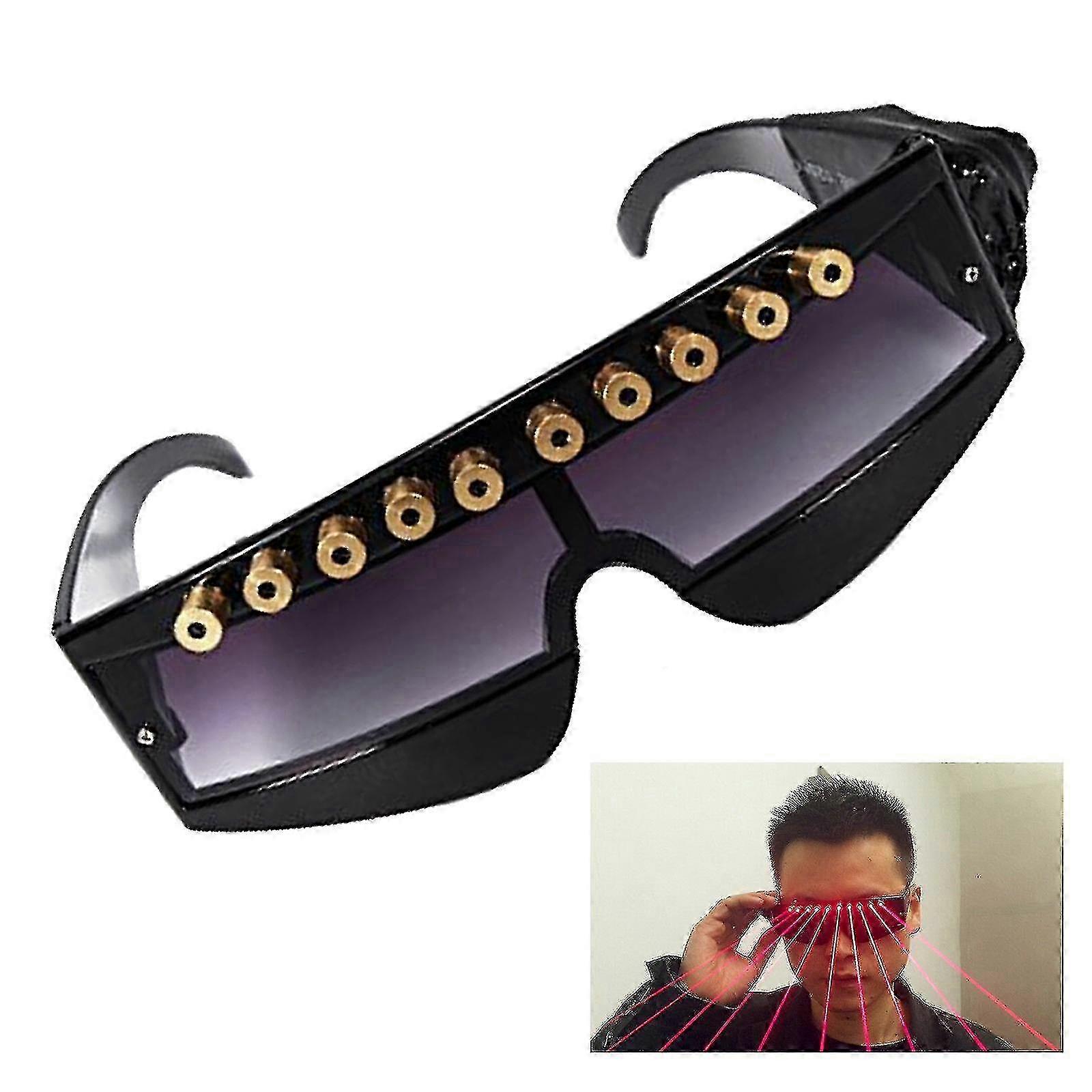 Red Led Laser Glasses for Stage Lighting Show with 10 Beams for DJ Club Party