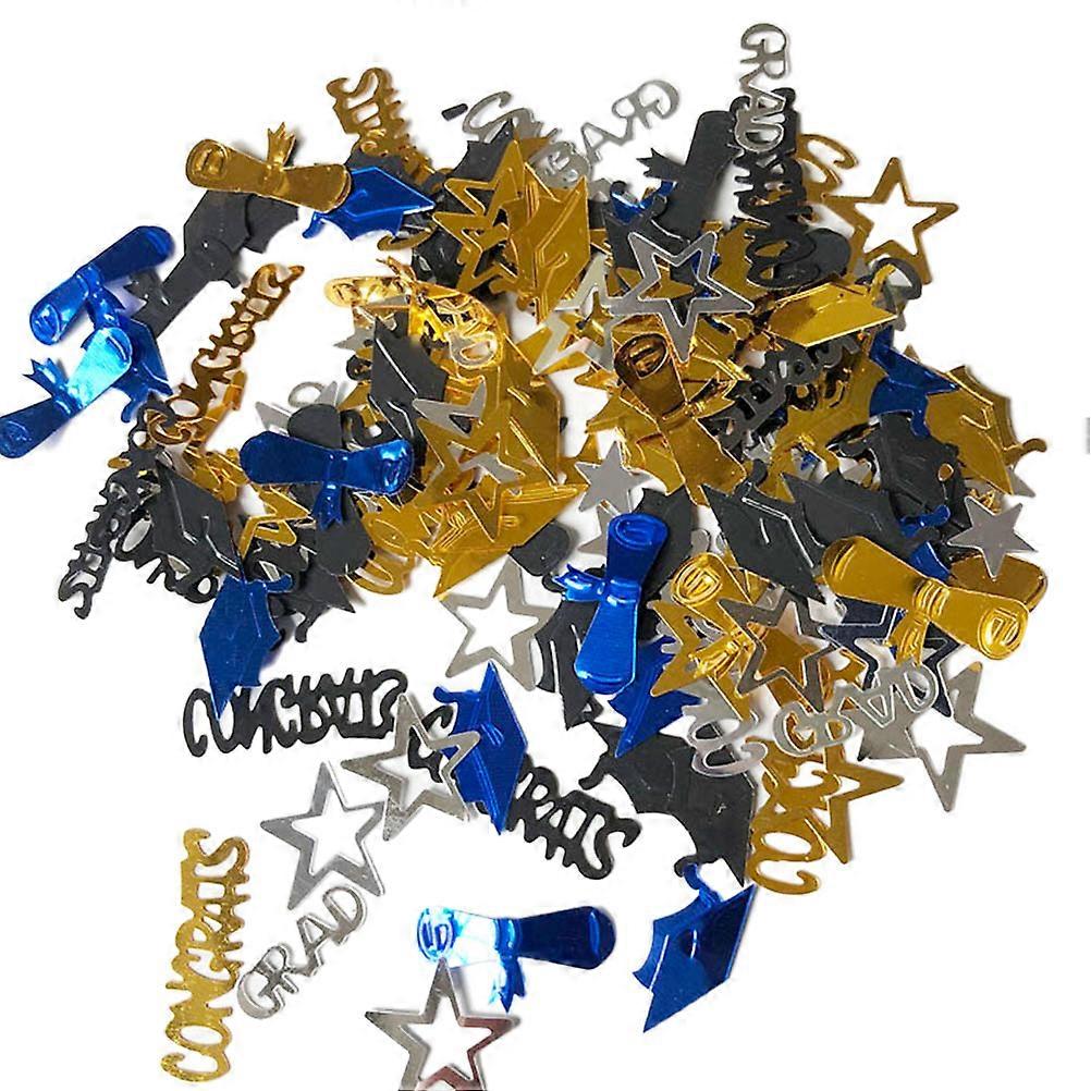 Congrats Grad Graduation Confetti Assorted Color 60g Graduation Cap Shape 1Pack