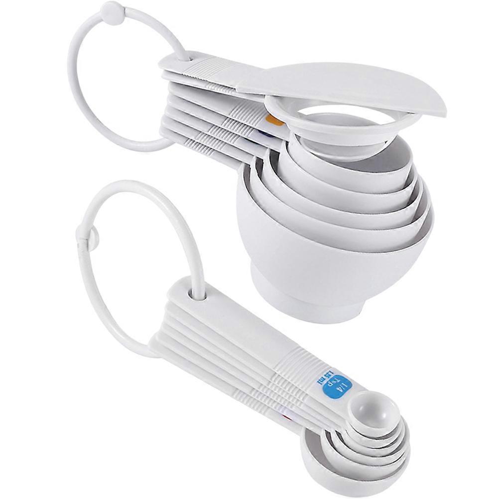1 Set Measuring Spoons Cups with Egg Separator And Leveler Kitchen Measure Cups