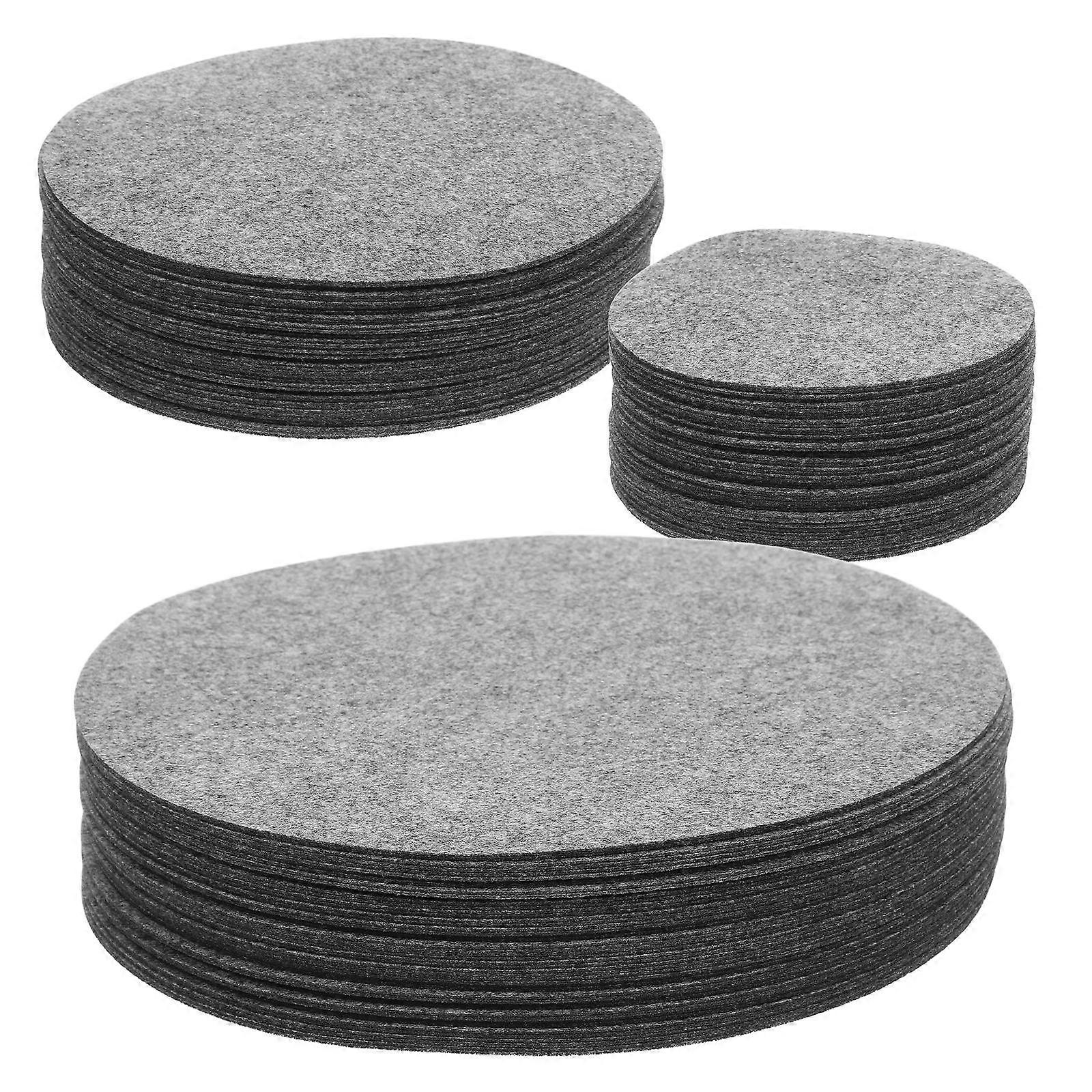 Plate Protectors 144Pcs Grey Felt Pads for Protection Use, Scratch Prevention