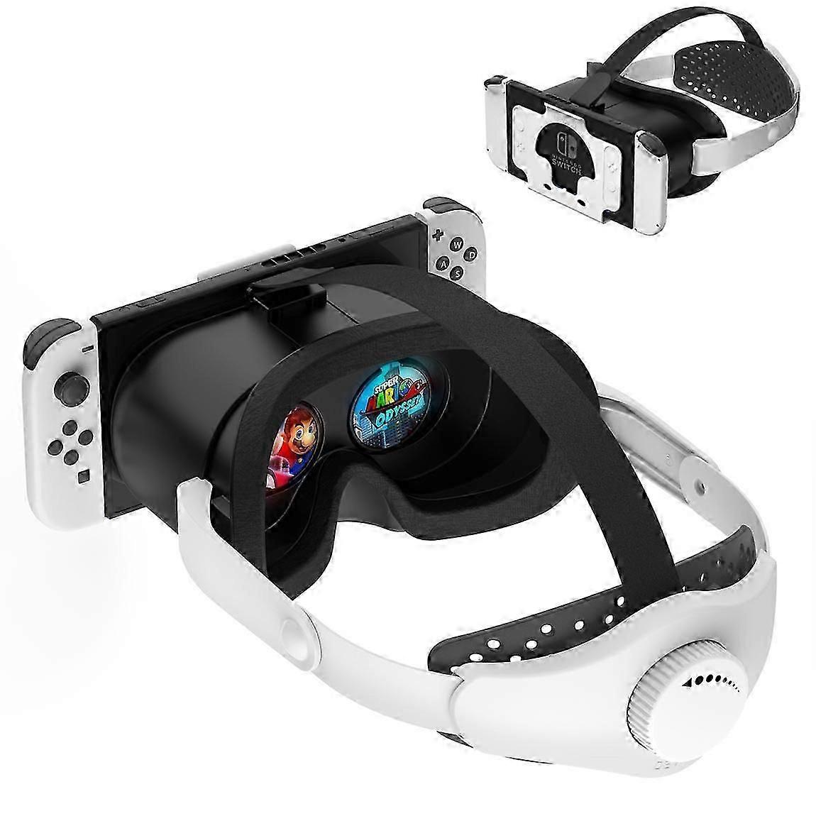 Casque VR amélioré pour Switch et Switch OLED, avec objectifs HD réglables et léger, pour les accessoires Switch