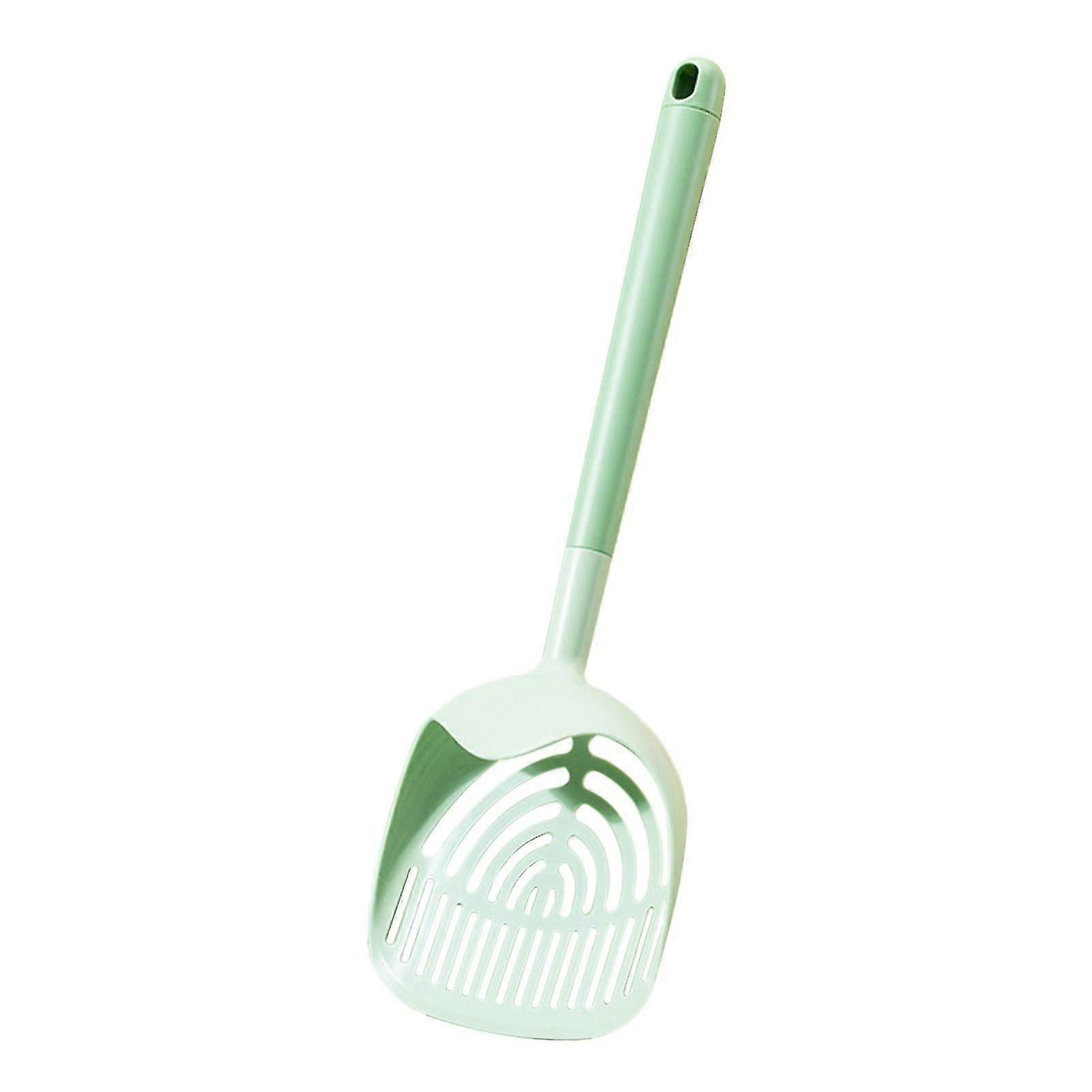 Cat Litter Scoop Comfortable Handle Plastic Durable Sifter Pet Cleaning Tool Green