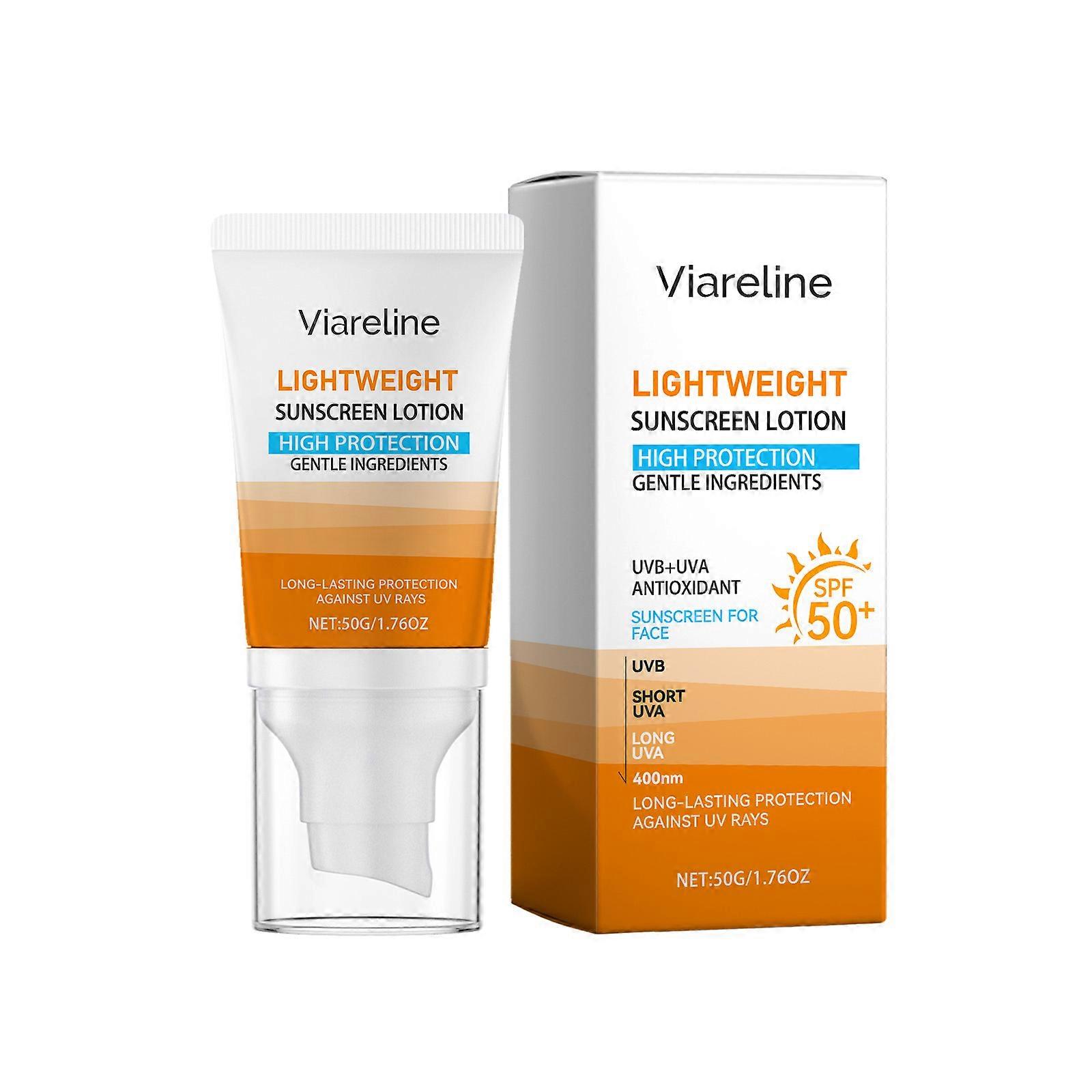 Light Protective Cream, Skin Protection SPF Moisturizer, UV Damage Shield ,50g