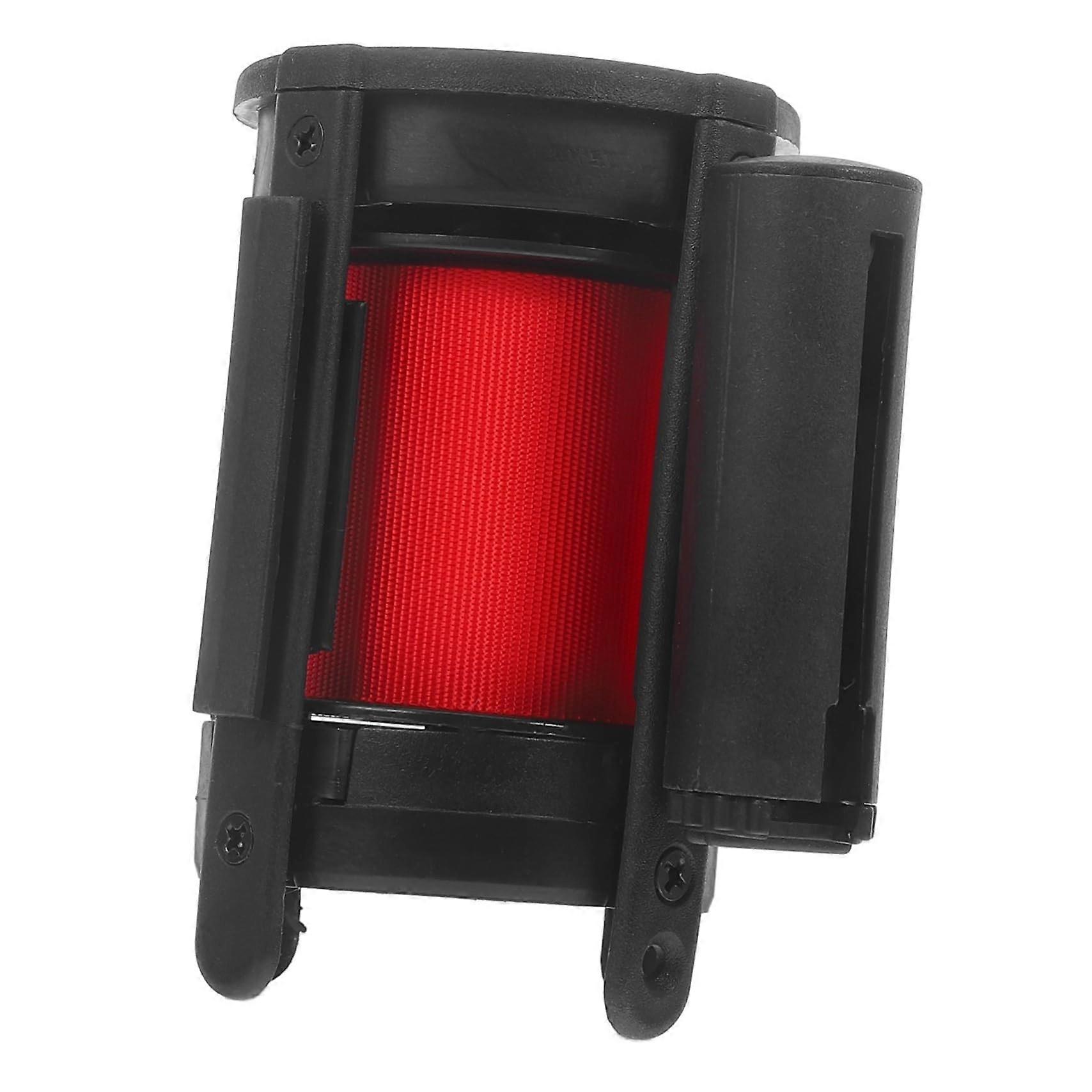 Retractable barrier Red flexible crowd control solution, easy to install without special tools for events and construction sites.
