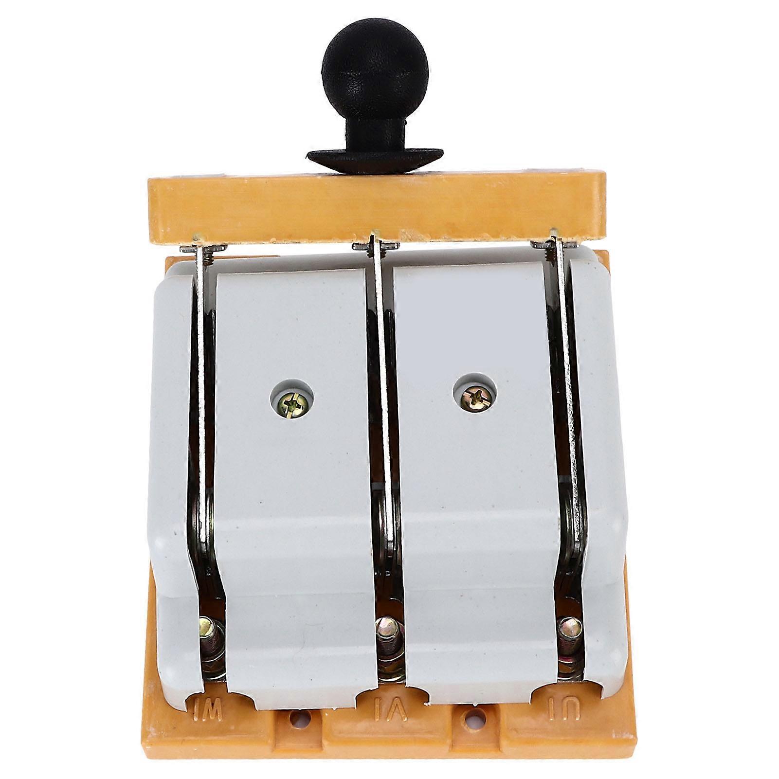 Knife Switch Three Pole Corrosion Resistant Long Service Life Single Throw Switch 380V 100A
