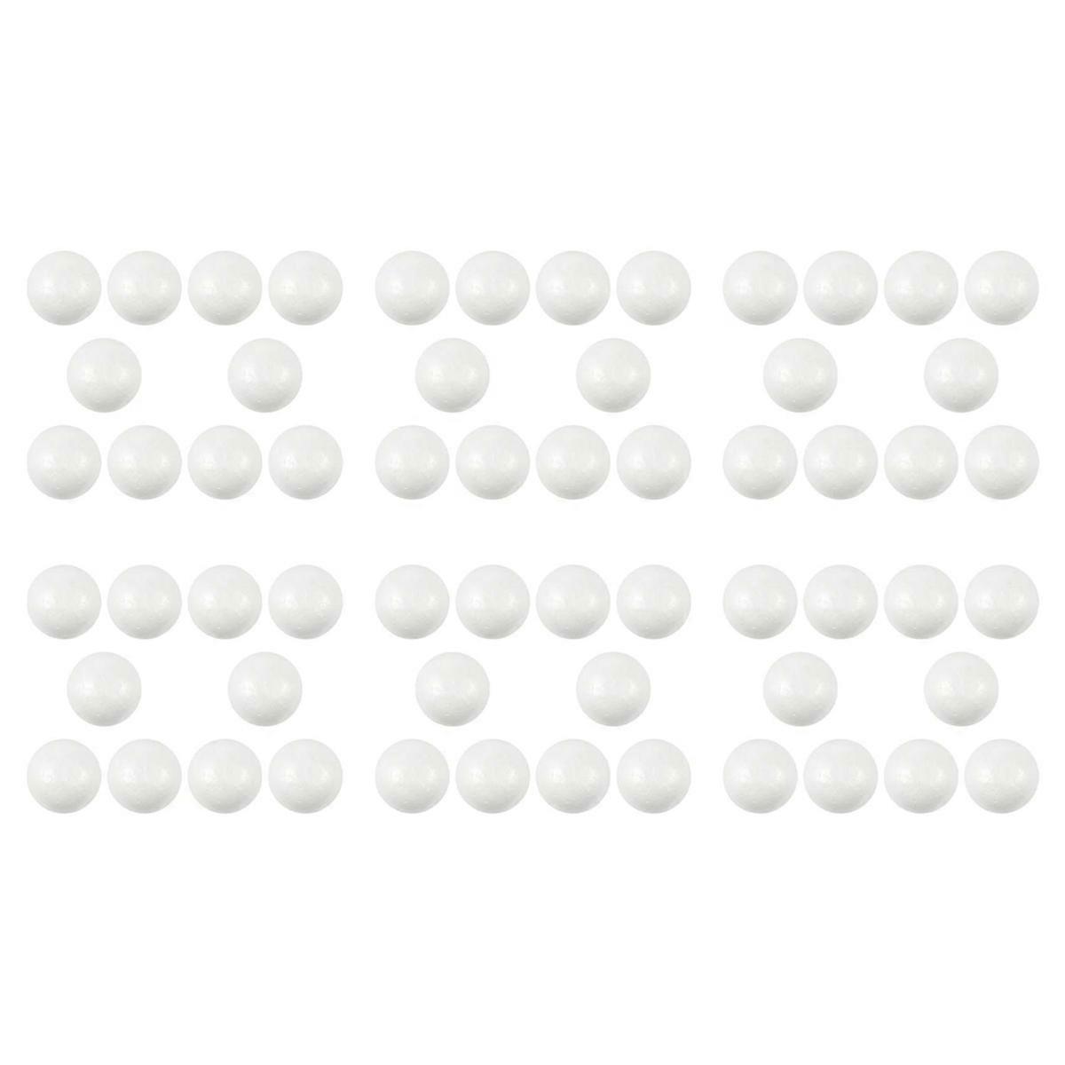 10x Decoration Modelling Craft Polystyrene Foam Ball Sphere 6cm-White