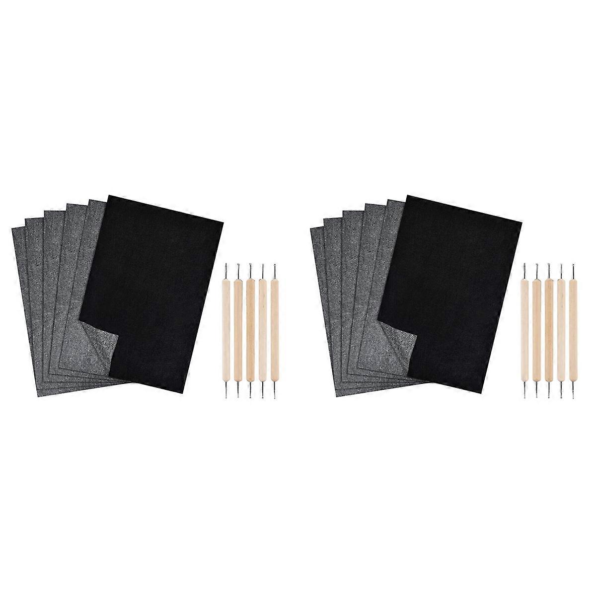 200Pcs Carbon Transfer Paper 11.5 x 8.3 Inch A4 with Embossing Stylus