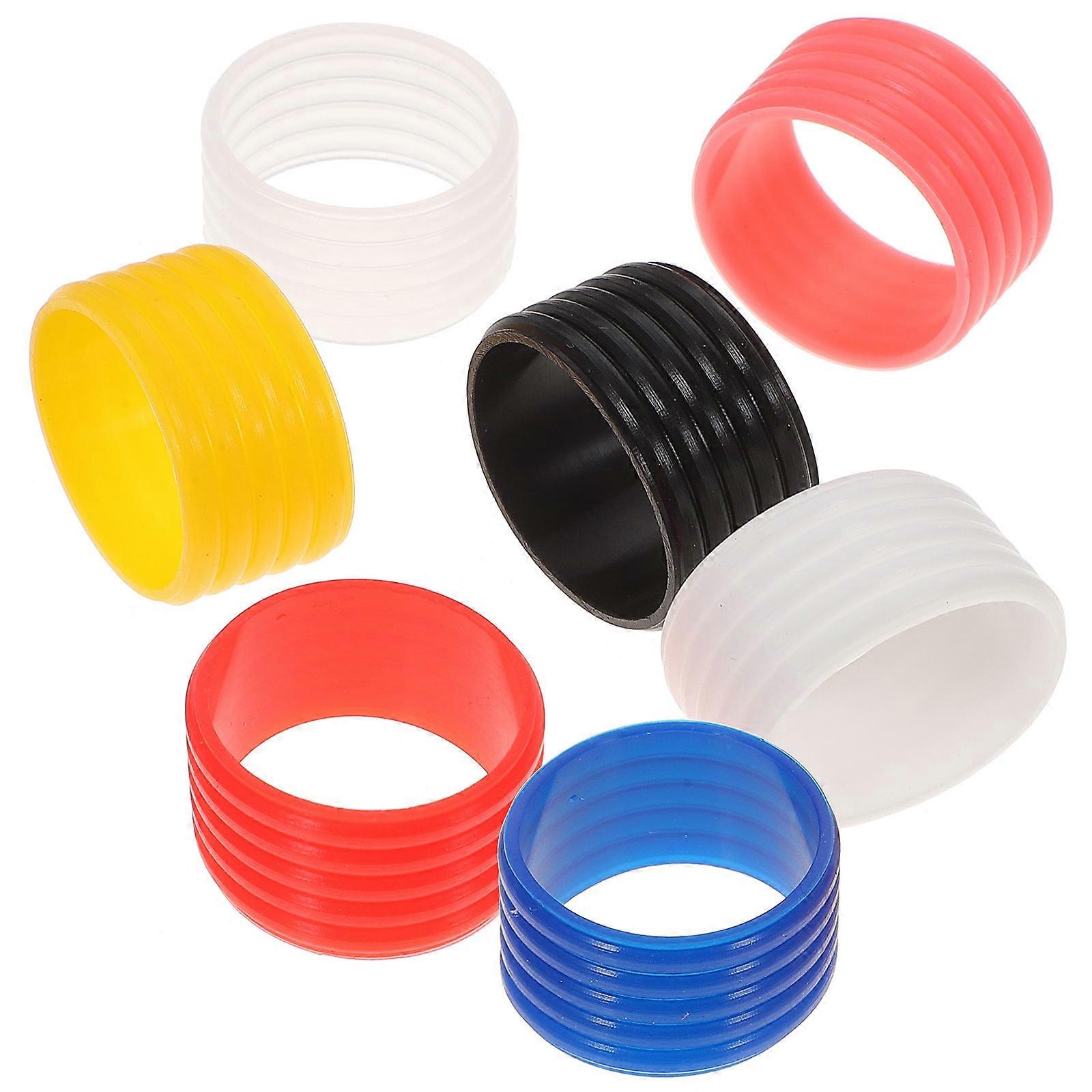 7pcs Tennis Overgrips with Silicone Grip Bands – Thin, Lightweight, Non Slip Racket Handle Tape for Tennis, Badminton, and Squash – Moisture