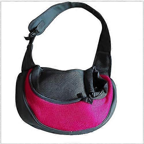 Dog Carrier Breathable Mesh Pet Carrier Bag Shoulder Sling For Outdoor Travel Cat Puppy Compatible Pink S
