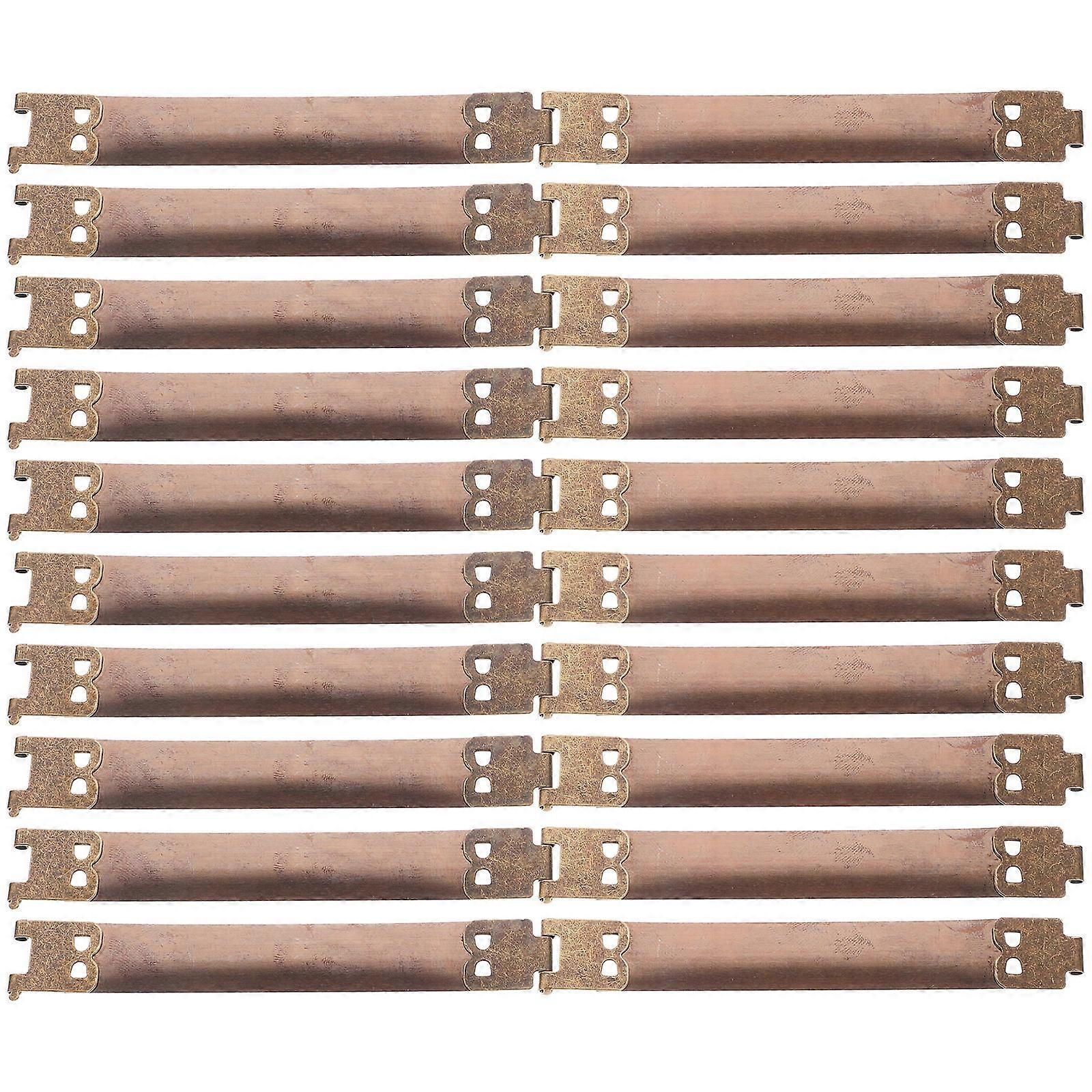 Frame Coin Purse Handbag Hinges Replacement Part Rectangular 10x1.4x0.5cm Iron 10Pcs