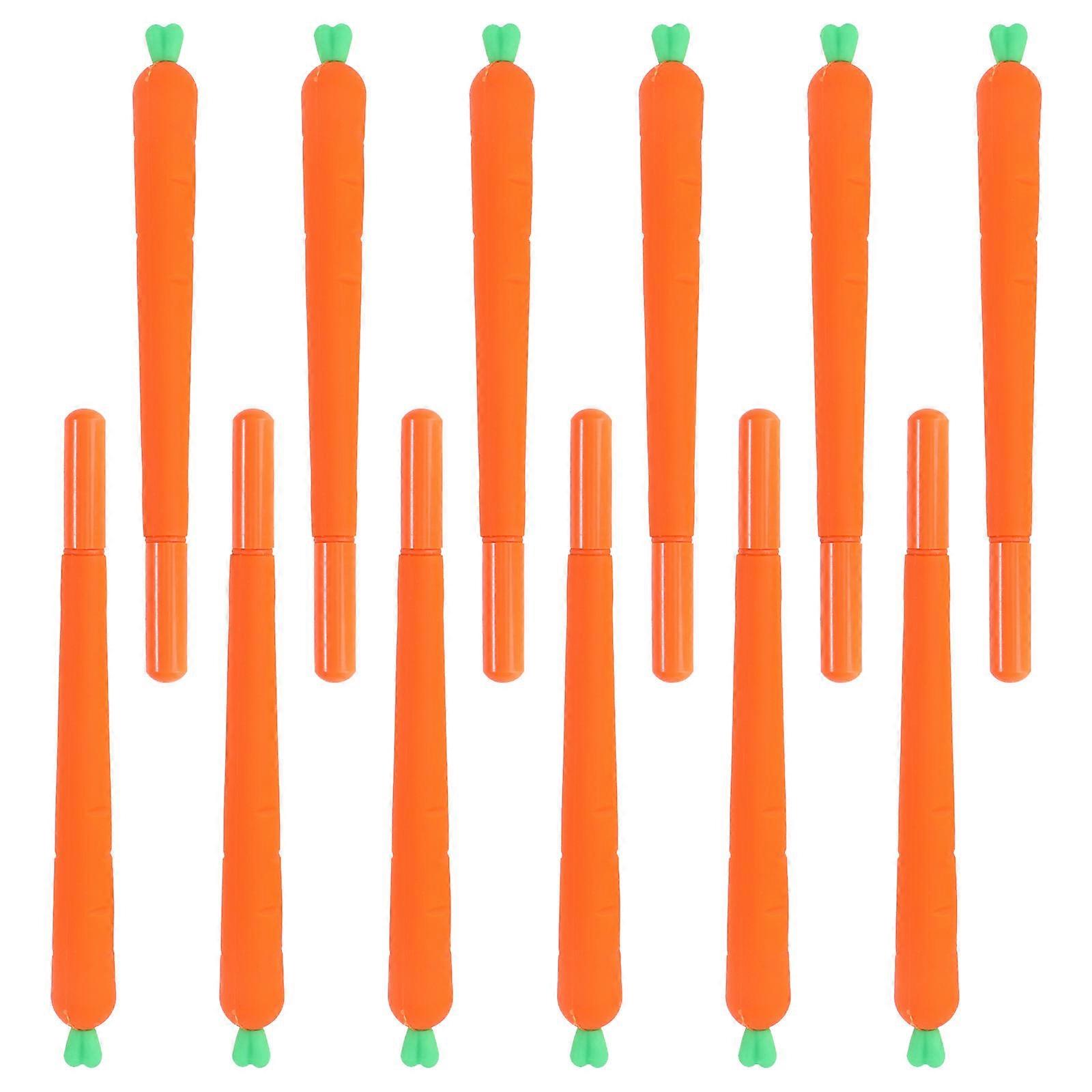 Smooth Writing Carrot Ballpoint Pen for School and Office Supplies Kids present 12 Pack