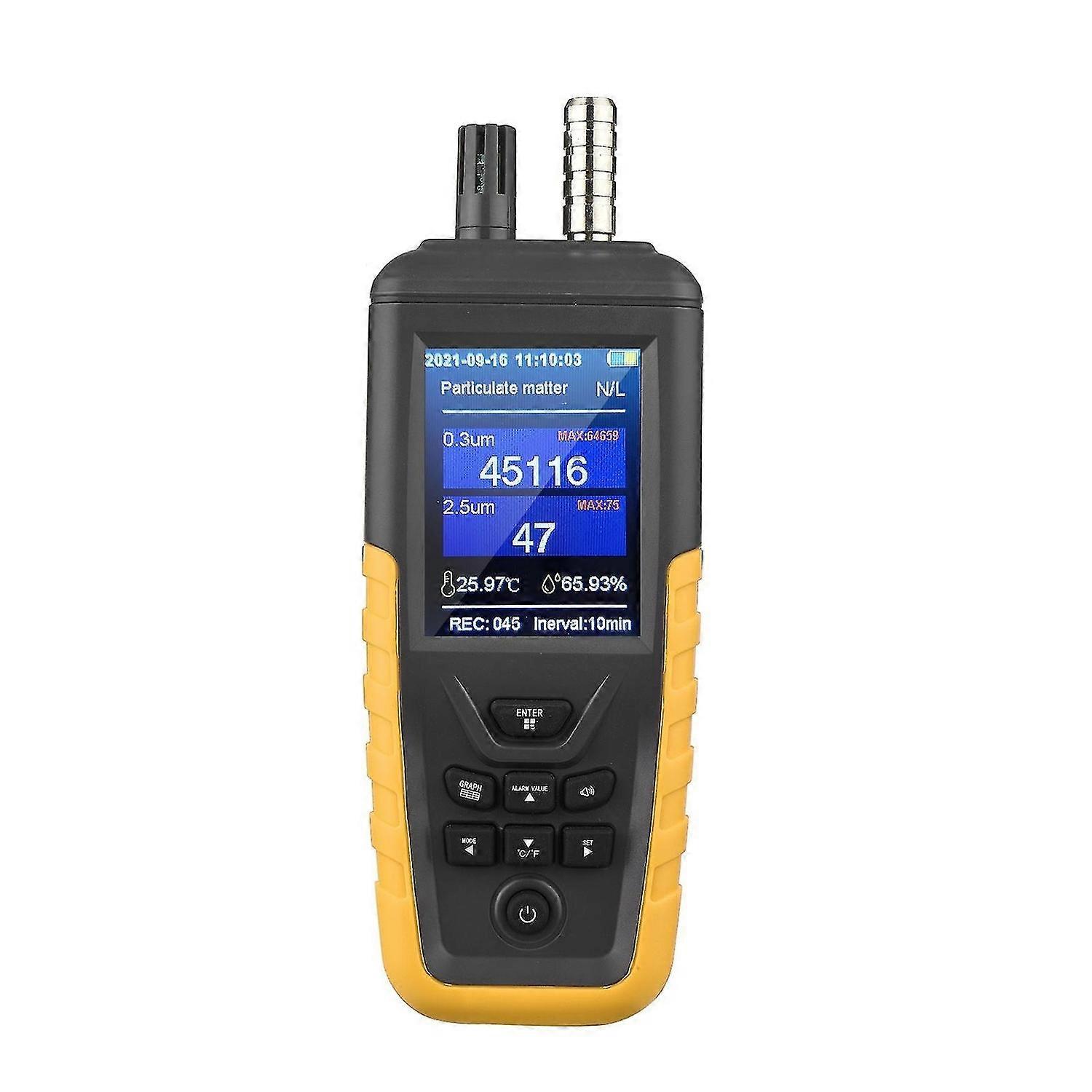 HG Dust Particle Counter Pm2.5 Pm10 Detector 3.2 Inch Backlit TFT Color Screen