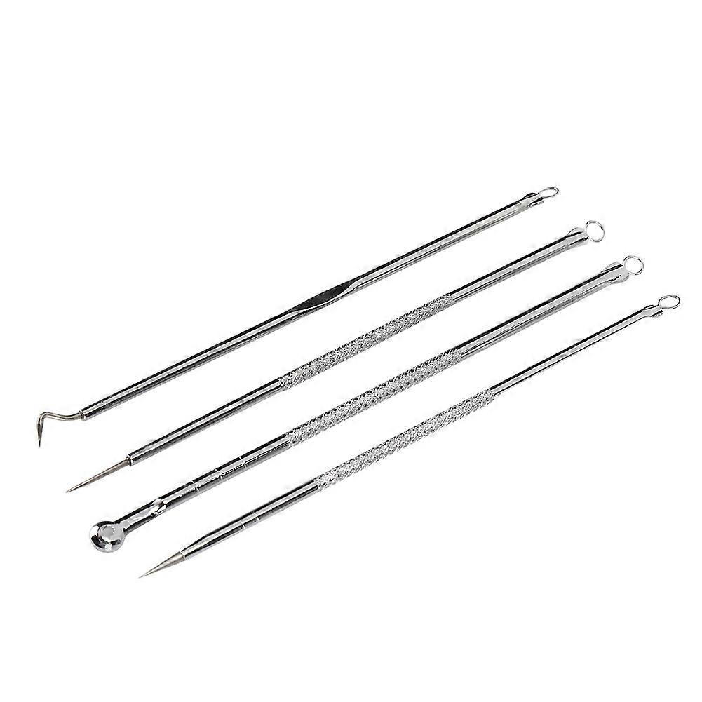 Pimple Blackhead Remover Pointed Comedones Removal Needle Double Head Pressing Ring Tool Set