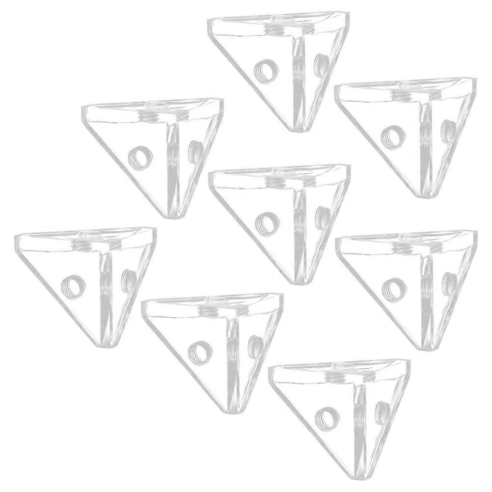 8Pcs Acrylic Display Case Connectors Triangle Connectors Acrylic Display Case Corner Connector