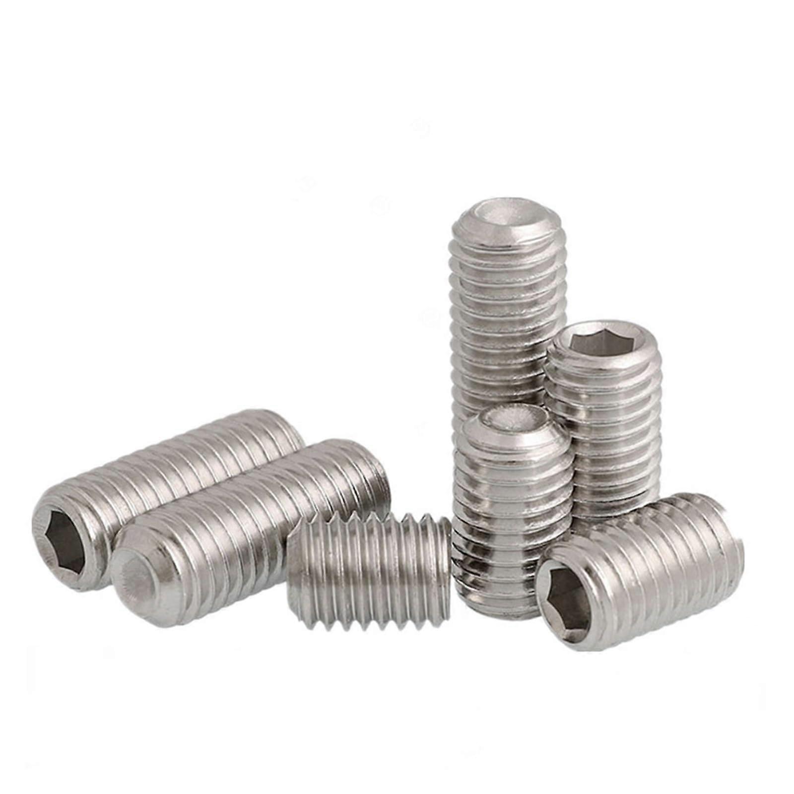 Madenschraube M1.6 M2 M2.5 M3 M4 M5 M6 M8 M10 304 Edelstahl Sechskant Innensechskant Allen Cup Point 18mm M4 x 10 Stücke Set