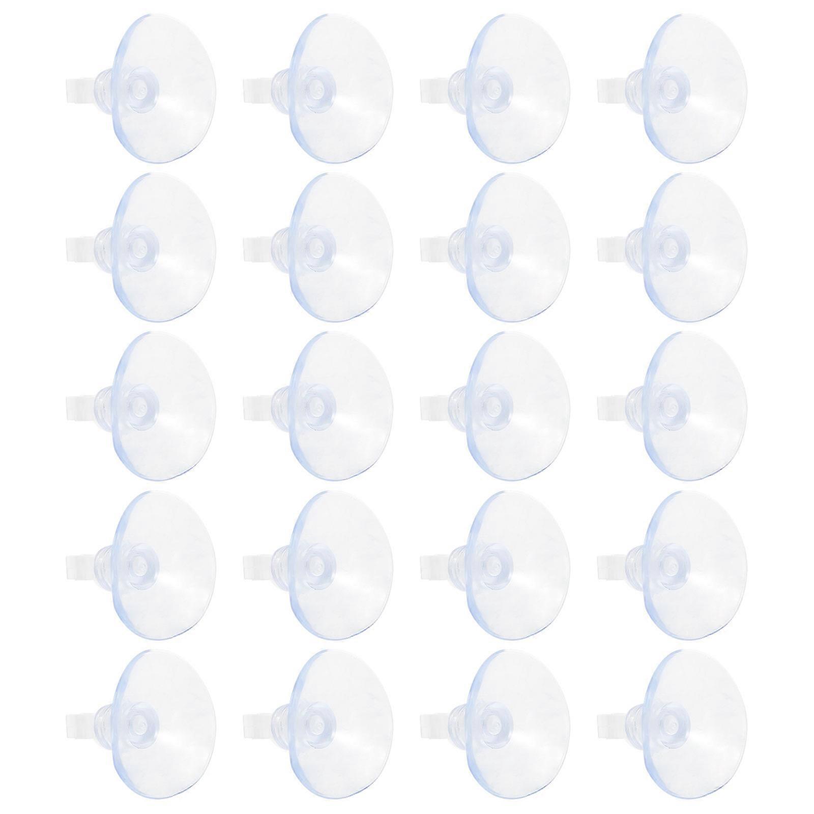 Heavy Duty Suction Cup Suction Cup Accessory Easy Installation Fish Tank Accessories 3.2X3.2CM Transparent 40Pcs