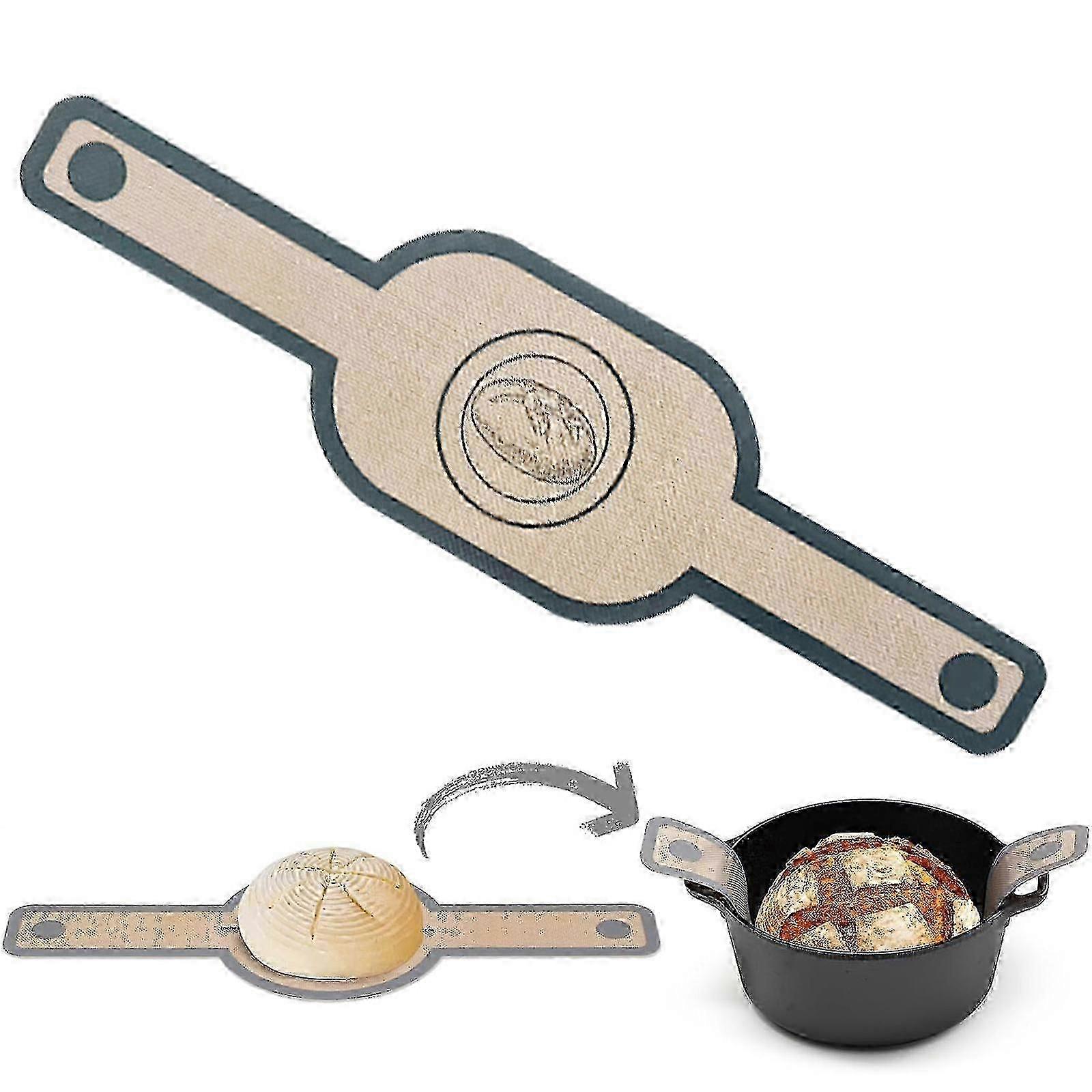 Oval Silicone Baking Mat for Sourdough, Non-stick & Easy Clean Reusable Oven Tool