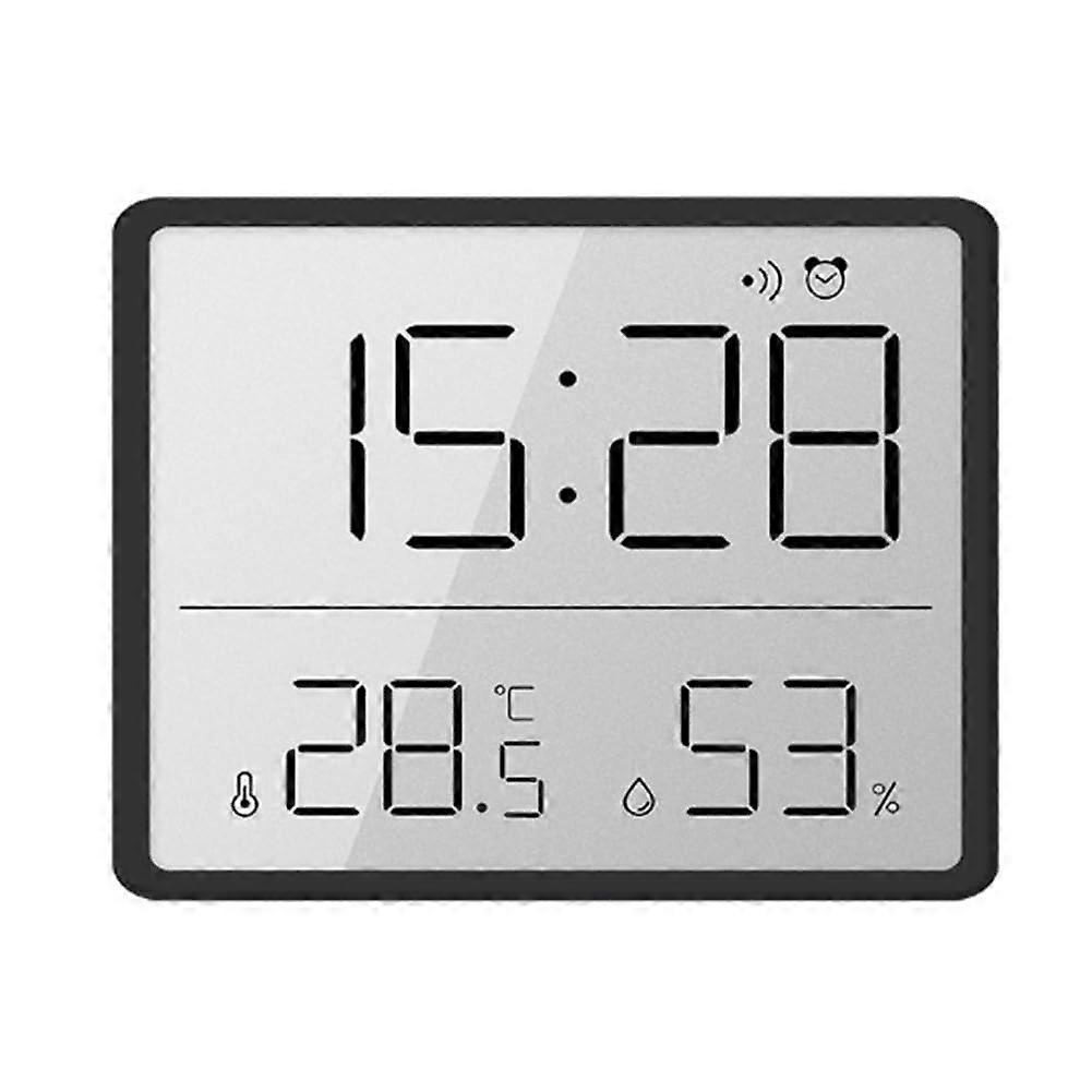 Multifunction Thermometer Hygrometer Digital Indoor Temperature Humidity Monitor Clock Automatic Electronic Household Use