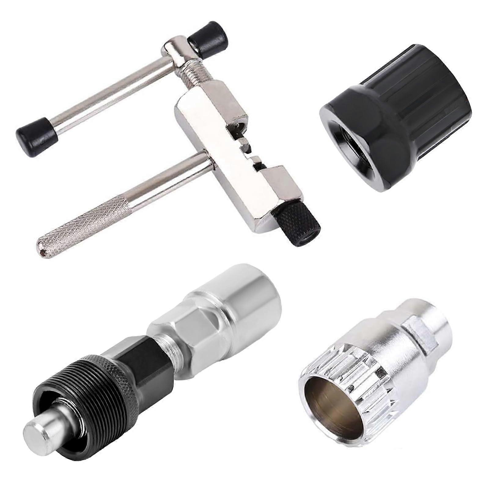 4 in 1 Bicycle Tool Set - Bicycle Repair Disassembly Tool, Pedal Bearing Remover, Bottom Bracket Crank Puller for Maintenance