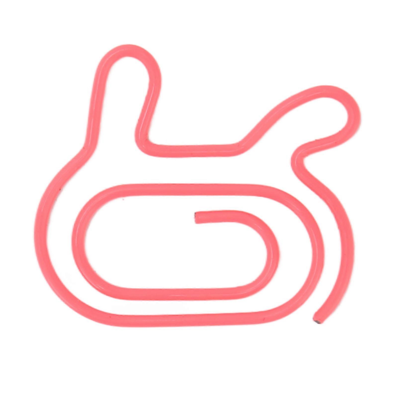 100pcs Paper Clips Increased Slip Resistance Rust Prevention Plating Process Exquisite Office Paper Clips for Scrapbooking