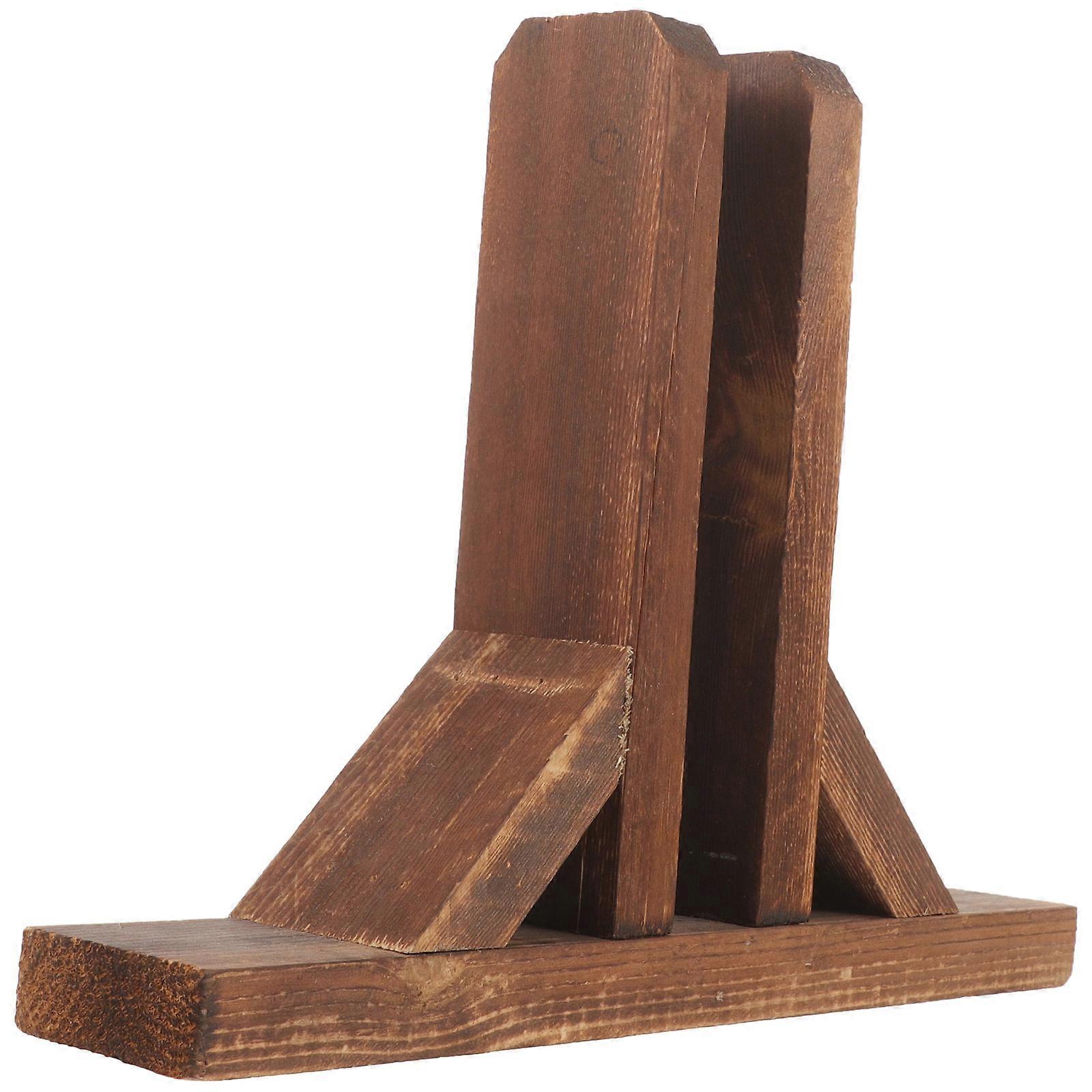 Stable Wooden Divider Base with Thick Legs for Dividers and Patio Fence Stands, Solid Wood Construction, Easy Installation, Elegant Design for Home