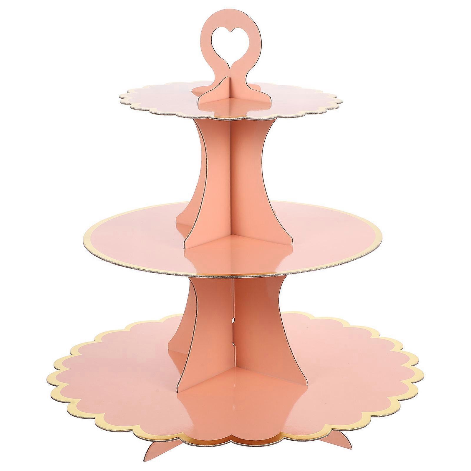 Multi-Tier Cake Display Shelf Cake Holder For Parties Weddings Birthdays 35x30cm 1Pack