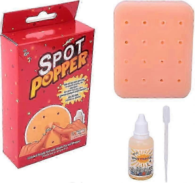 Pimple Popping Toy Squeeze Acne Trick Game, Fun Stress Relief Peach Pimple Popper