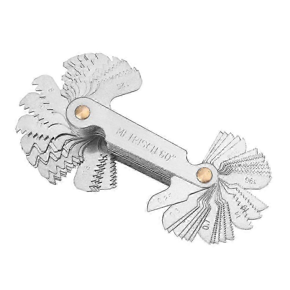 2025 Latest Model 2024 Thread Comb, Metric Thread Gauge 58 Blades Set Screw Pitch Thread C