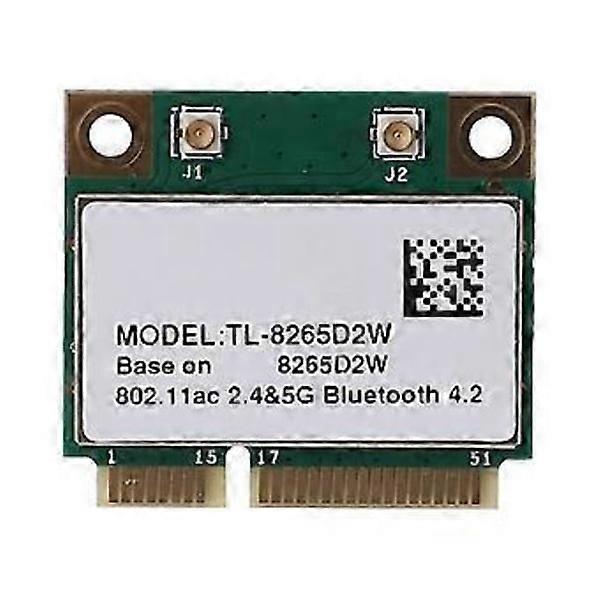 Carte Mini PCI-E double bande sans fil AC 8265HMW 8265D2W 2,4 GHz/5 GHz 802.11ac 867 Mbps compatible Bluetooth 4.0
