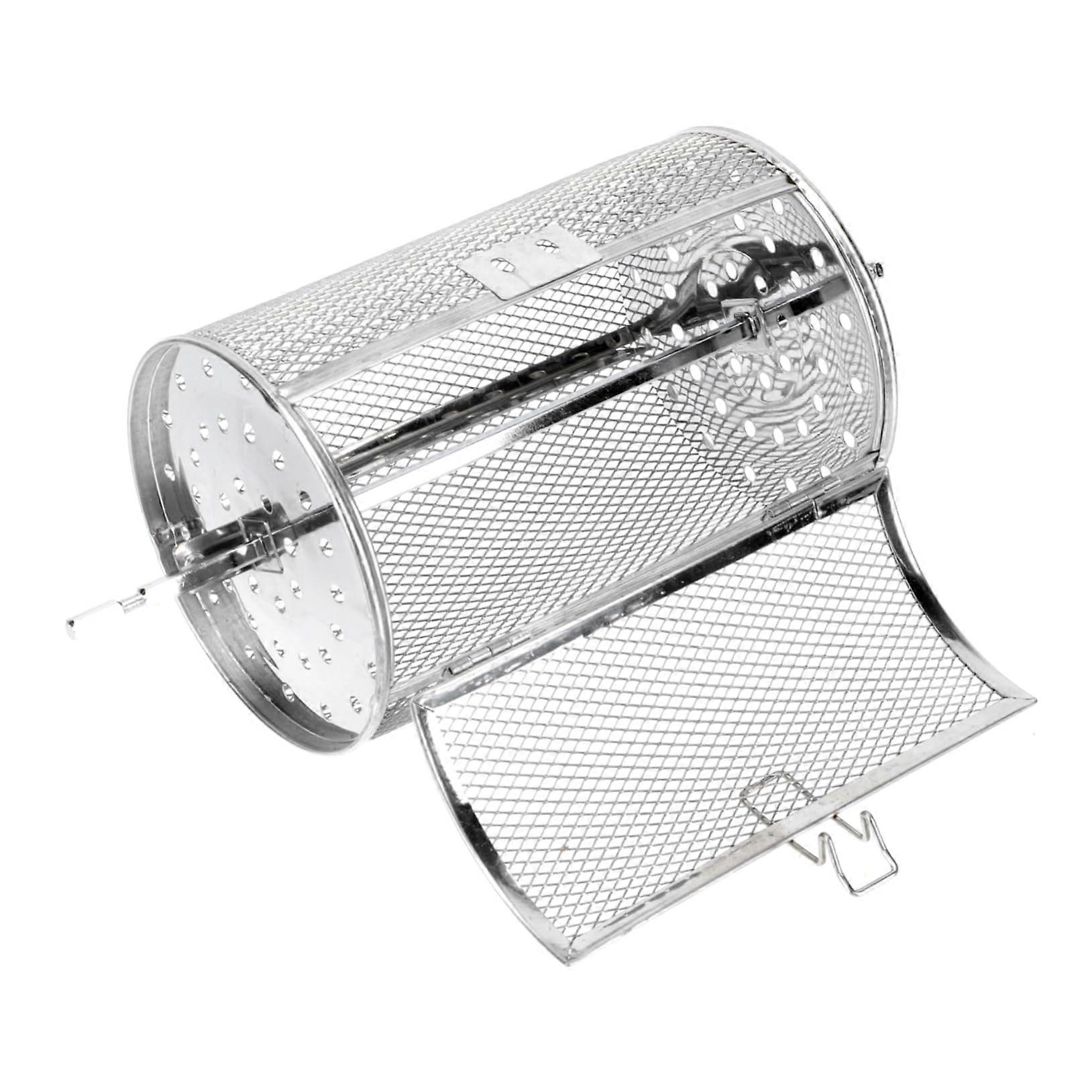 rotating grill tool for vegetables, nuts, and sweet potatoes, dishwashersafe