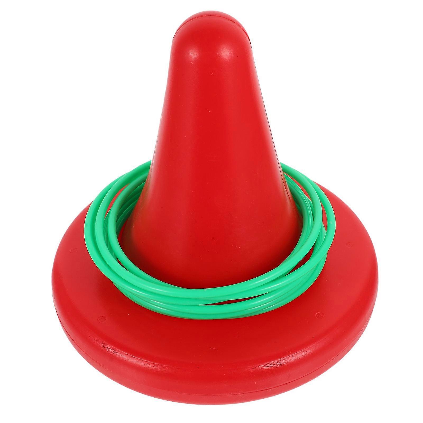 Creative Single Legged Stool for Kindergarten Educational Toss Game – Indoor & Outdoor Activity Prop with Rings