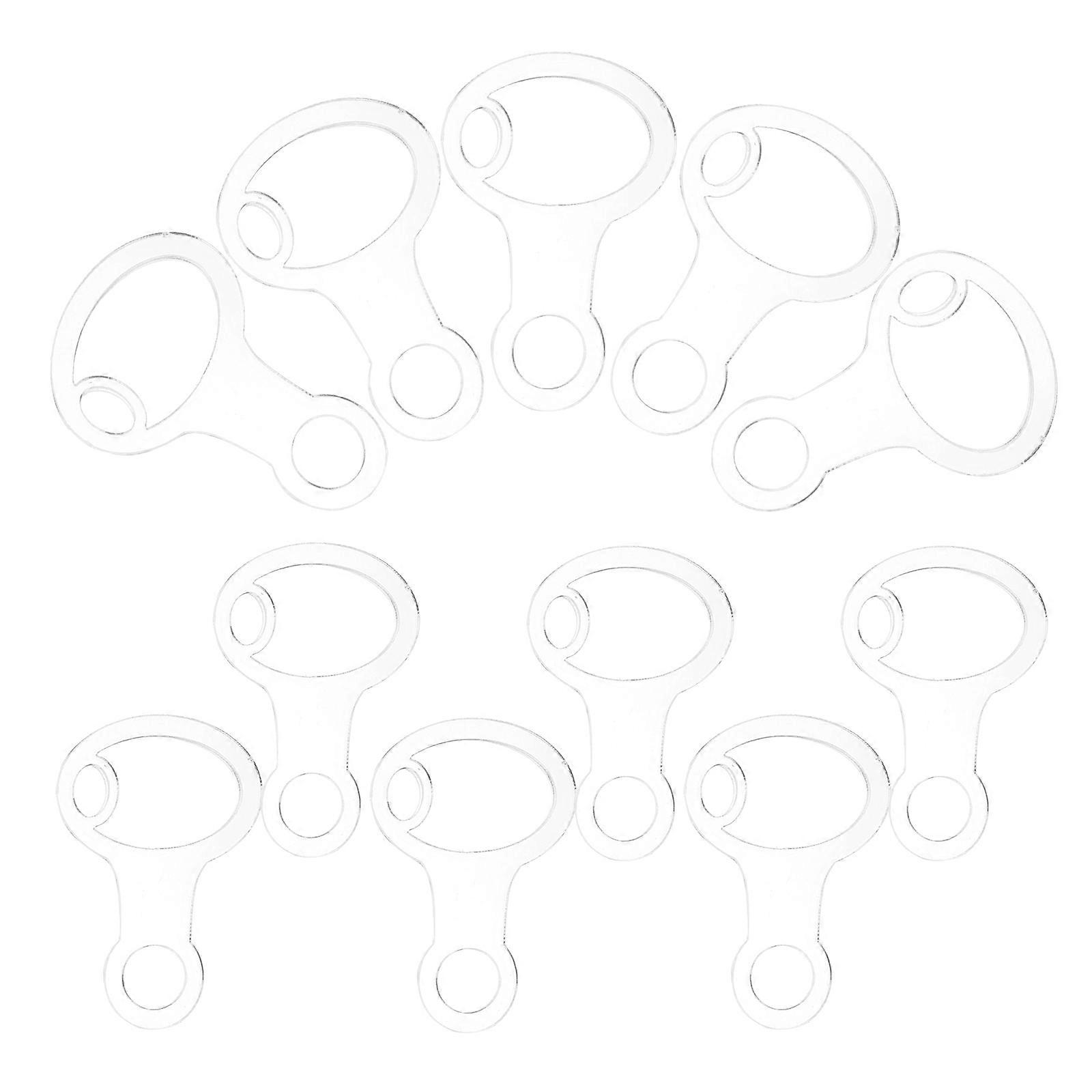 30Pcs Acrylic Clear Embroidery Thread Organizer Drops for Storage Use