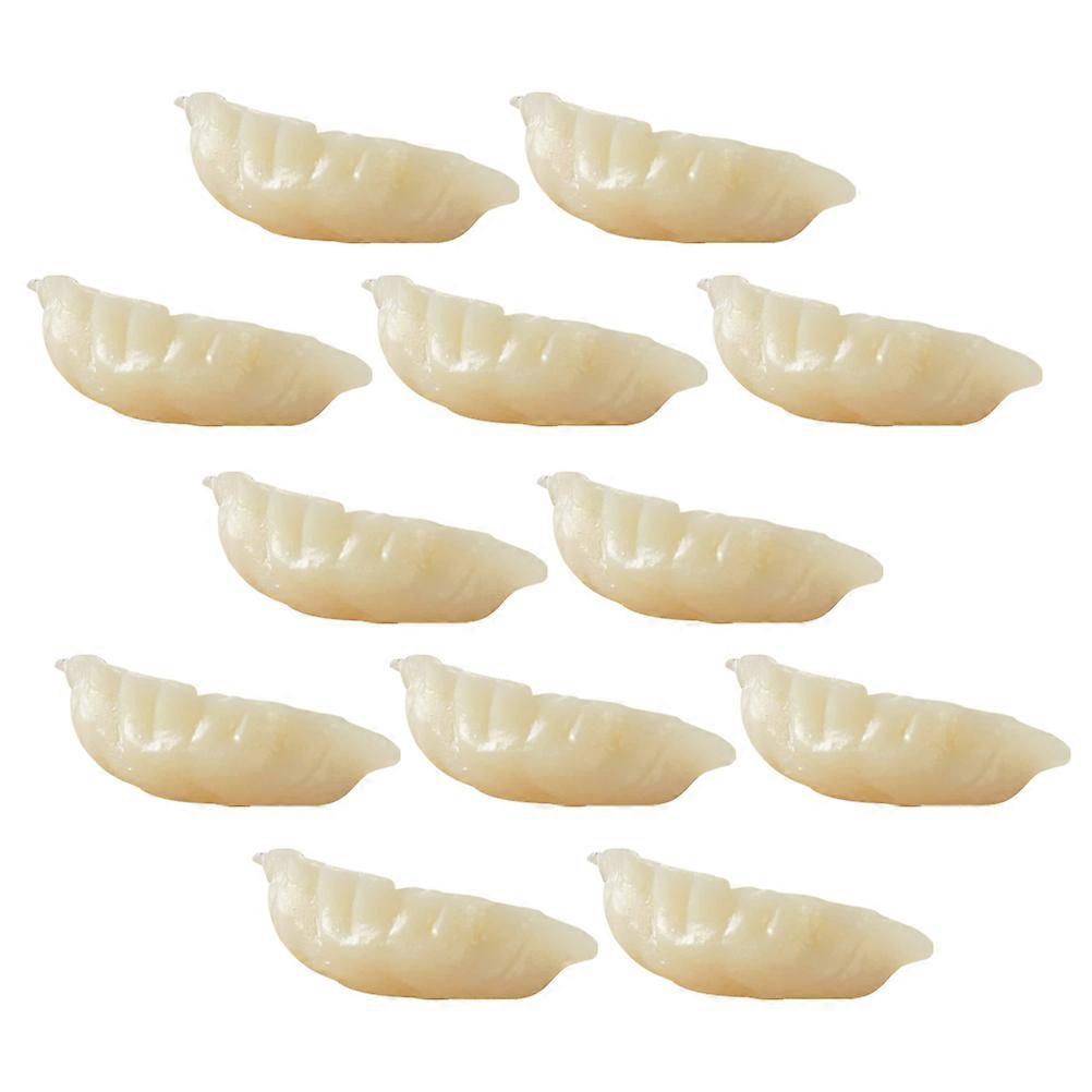 6PCS Mini Artificial Dumpling Props Realistic Food Models for Restaurant Display Photography Home Decor Simulation Ornaments