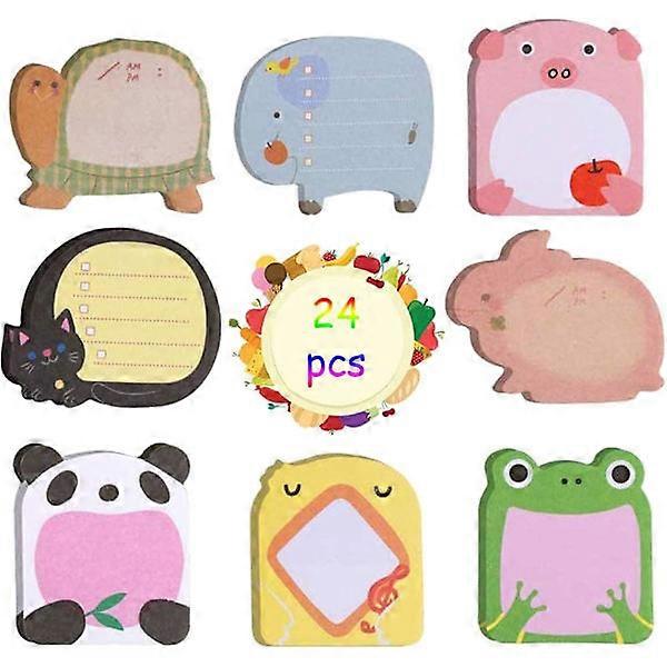 Mini Sticky Notes, Confezione da 24 Sticky Notes Colorate, Frigorifero Sticky