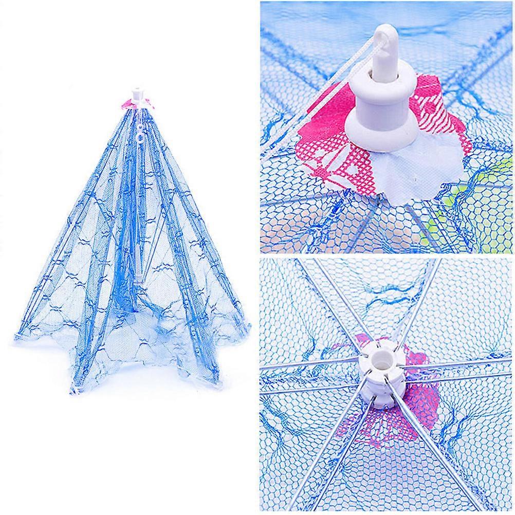 Folding Net Food Cover Keeps Bugs and Flies Away Hexagonal Shape For Birthday Parties Picnics Mesh Material 40 x 6 x 6 cm 4Pcs