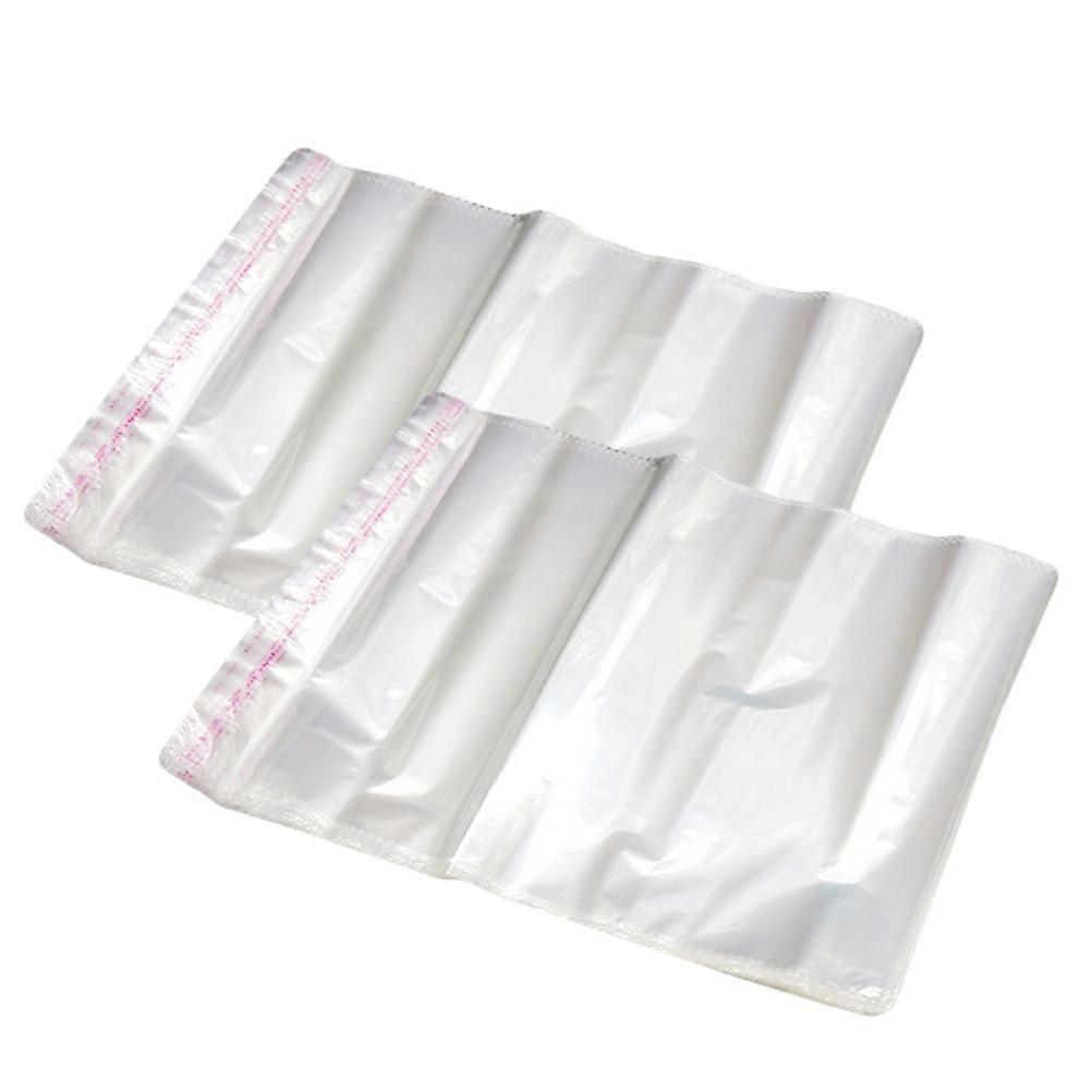 Transparent SelfAdhesive Clothes Packing Bags for Storage Use Made of Premium Plastic White