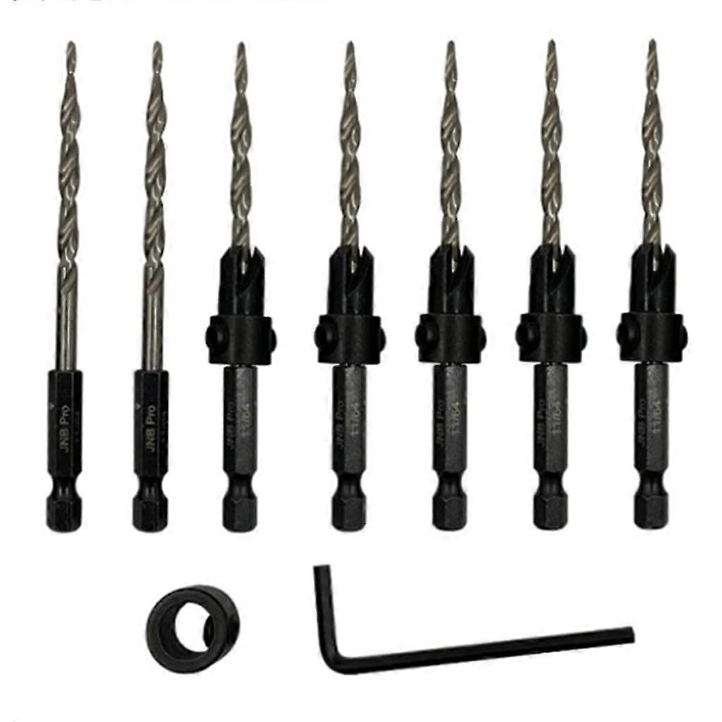 speed steel hexagonal shank inch taper drill bits 9 pcs power drill parts hex handle for cross for triangle drill bits